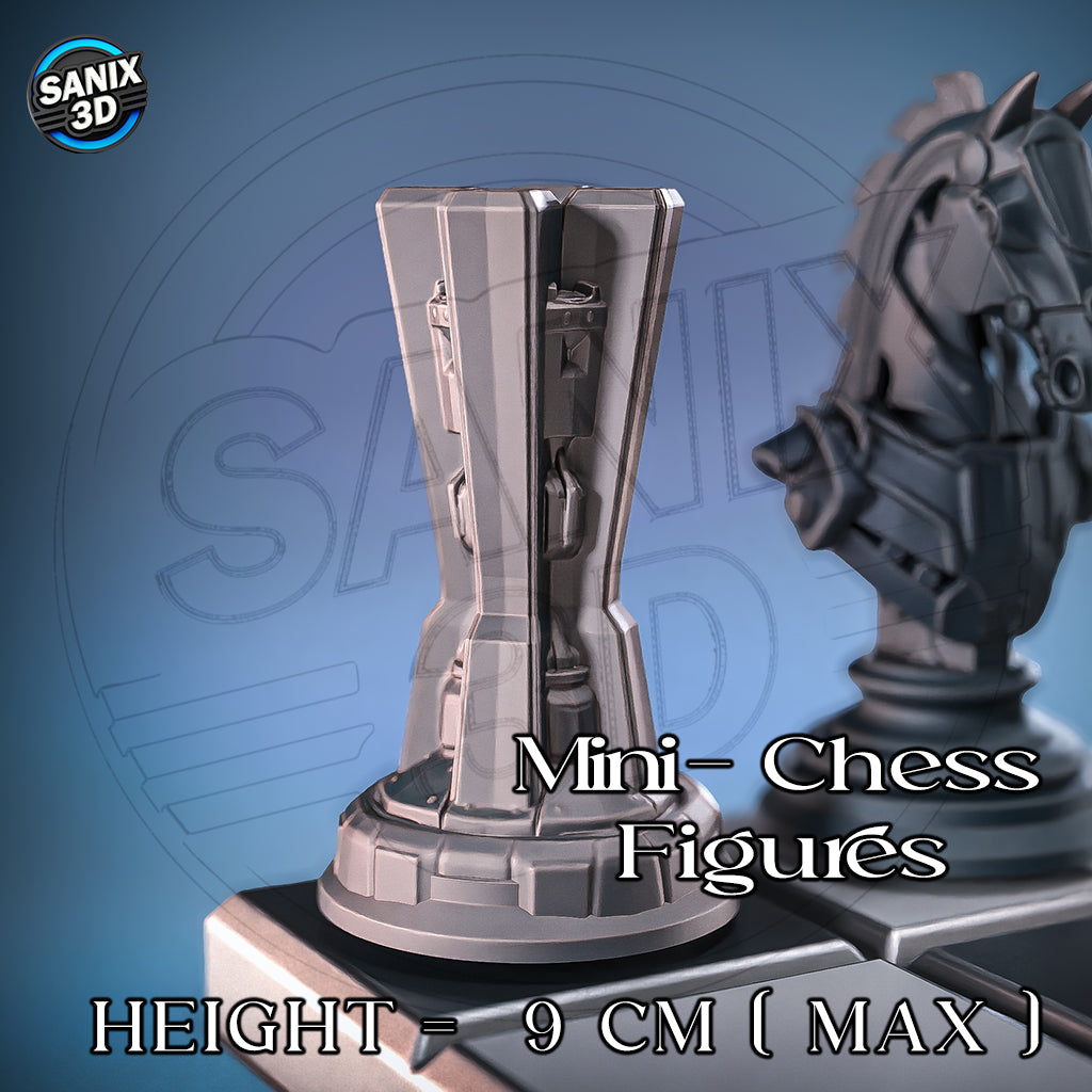 SCI FI CHESS SET - 3D Printed Resin Set