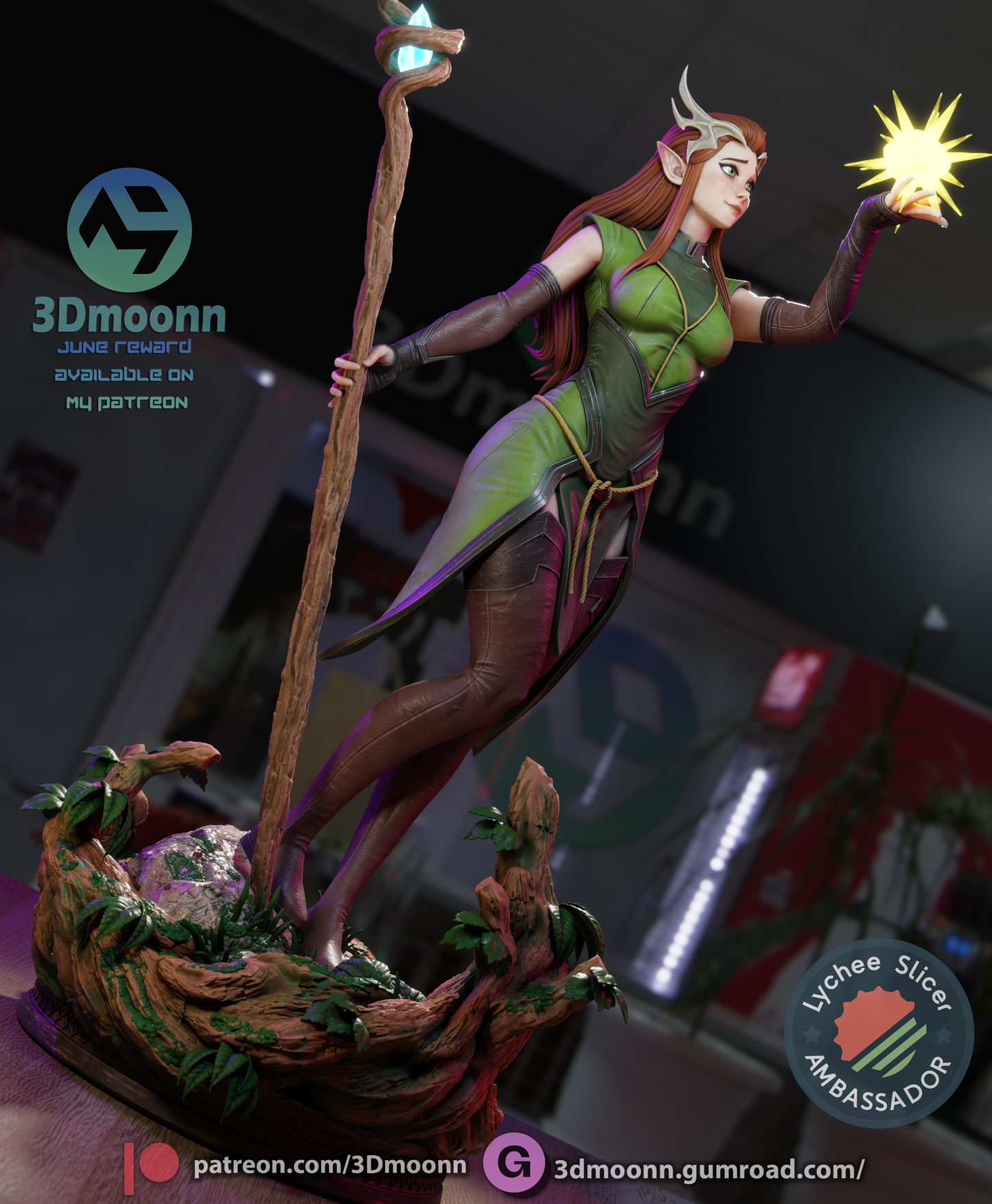 Kayleth (Vox Machina) - 3d Printed 1:6 model kit (Fan Art)