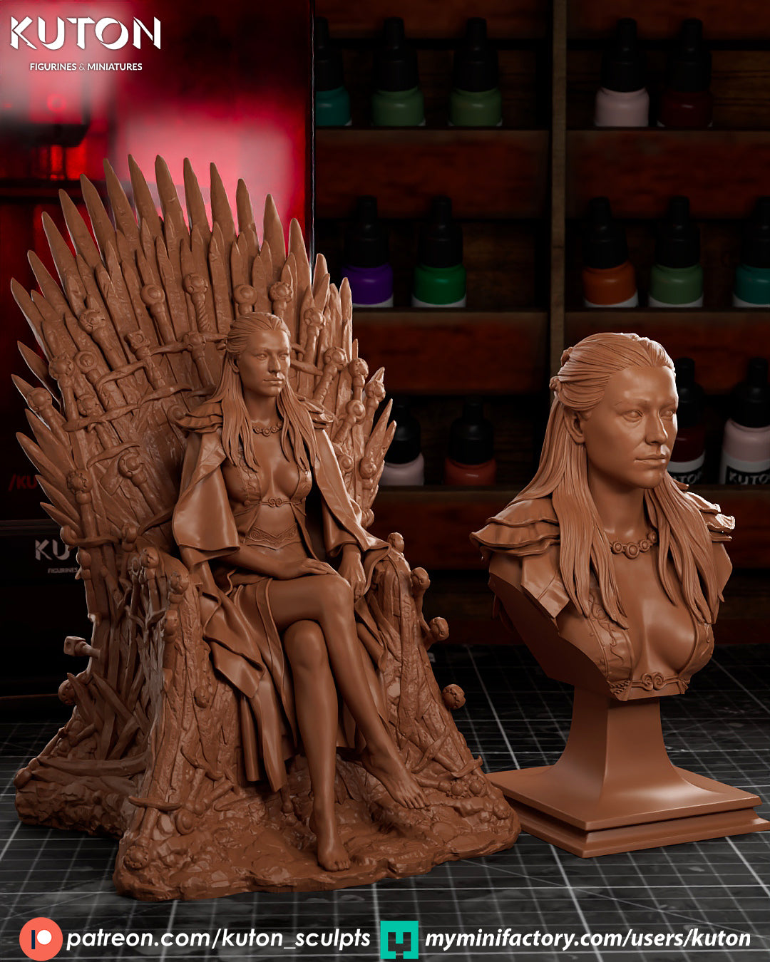 Rhaenyra - 3D Printed Statue / Bust  Model Kit