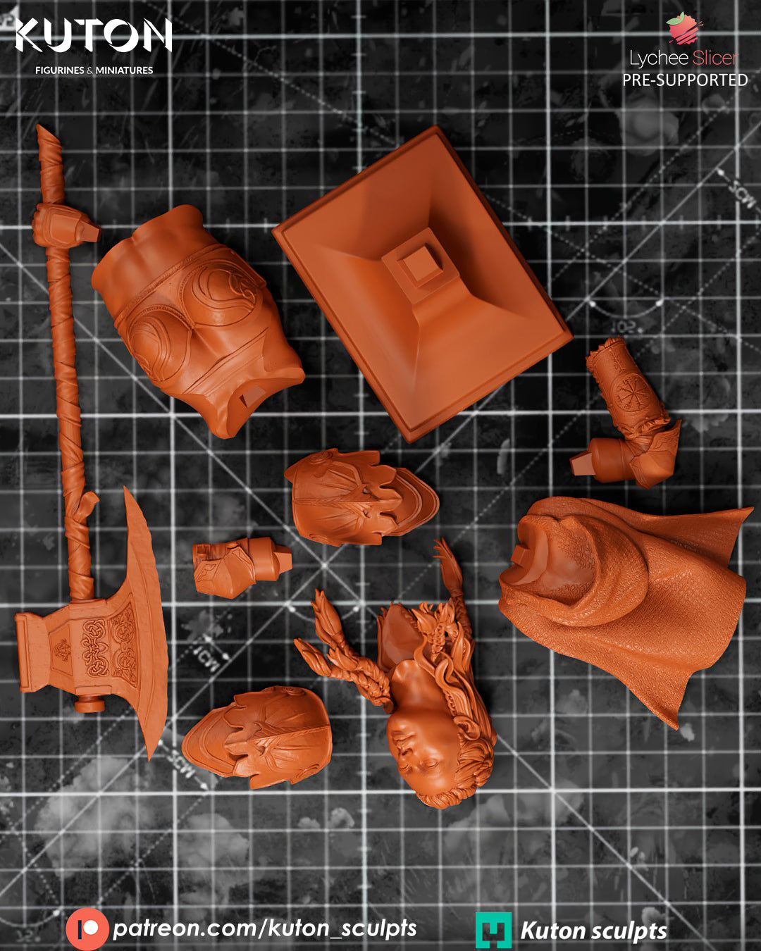 Eydis Thorne -  3D Printed Model Kit - 1:10 Scale
