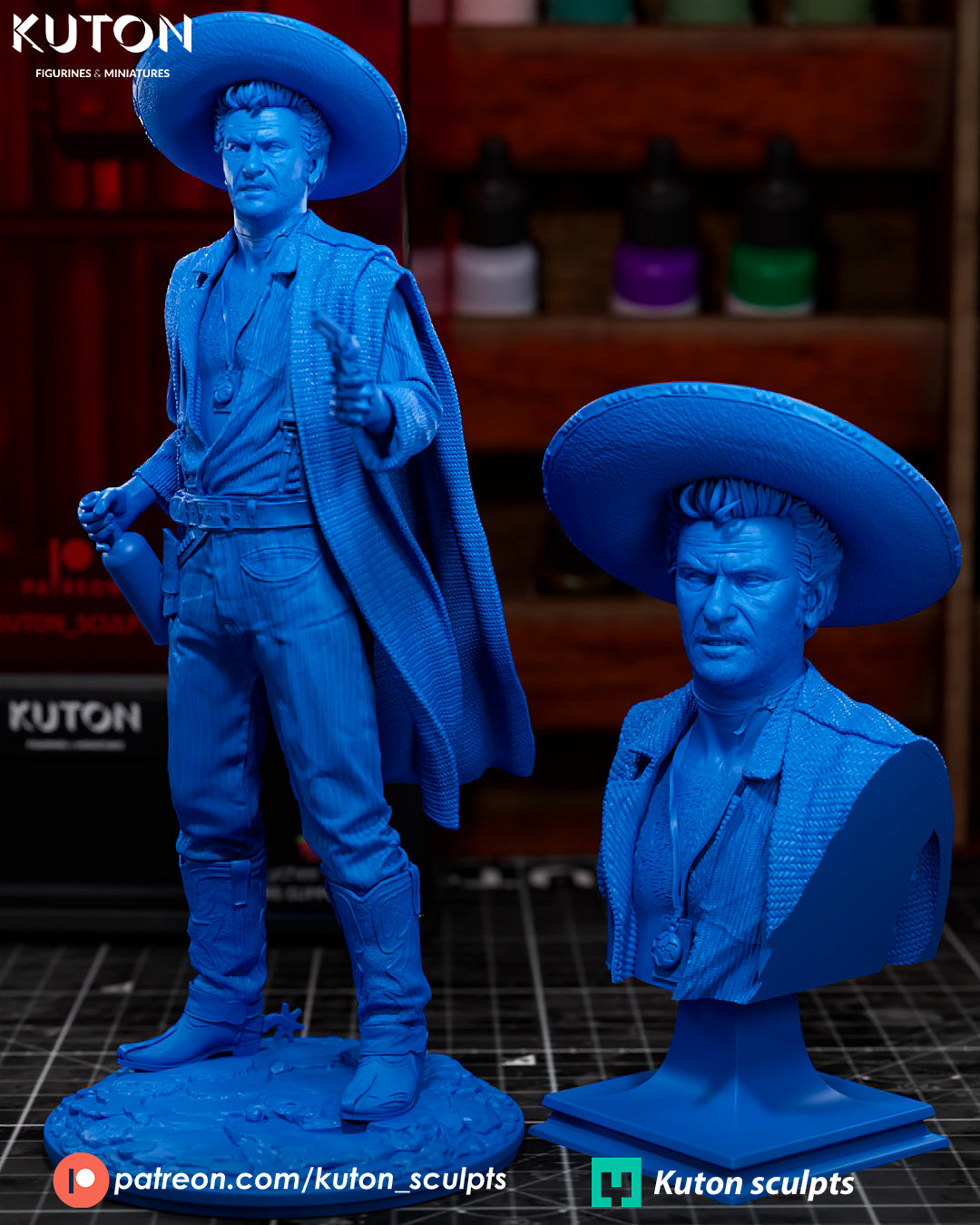 The Ugly Tuco Ramirez - The Good The Bad and The Ugly - 3D Printed Model Kit