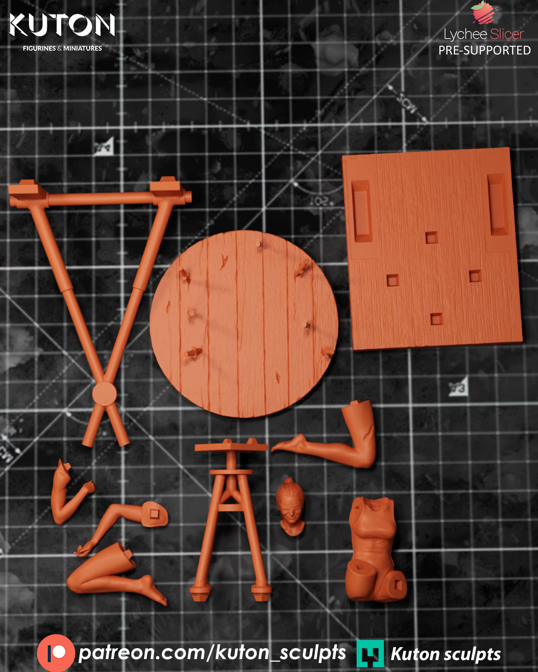 Blind Trust-  3D Printed Model Kit - 1:10 Scale