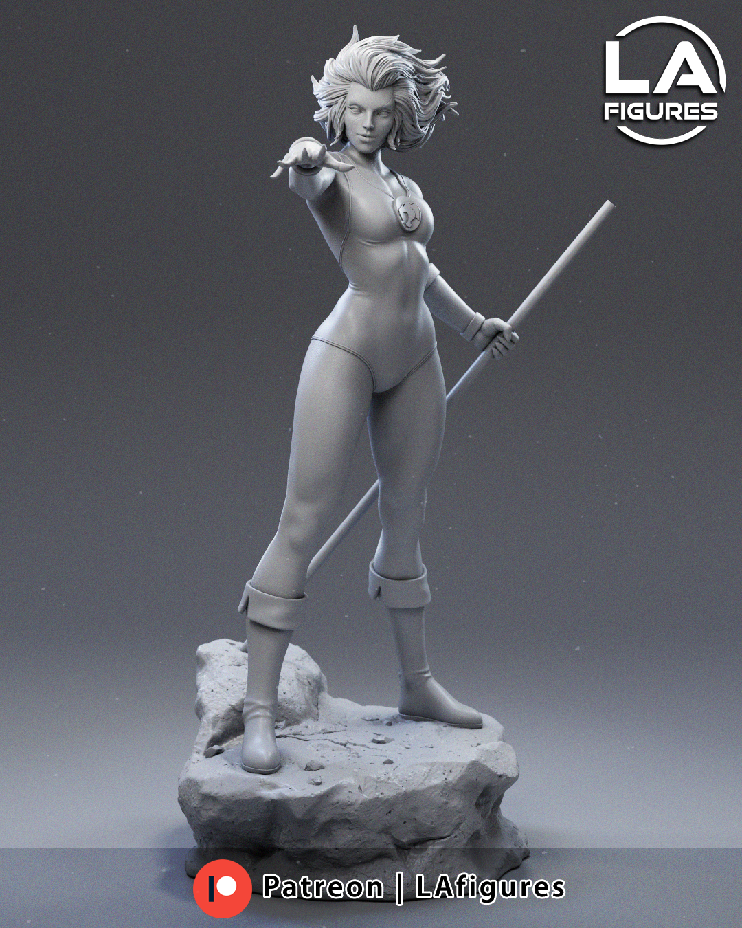 Cheetara (Thundercats) Statue - 223mm - 3D Print Fan Art