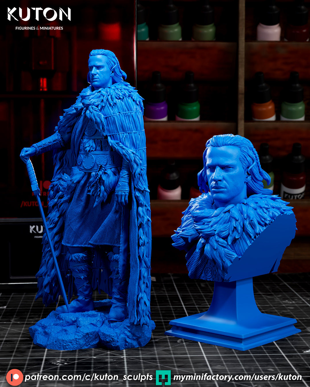 Connor MacLeod (Highlander) - 3D Printed Model Kit - 1:10 Scale