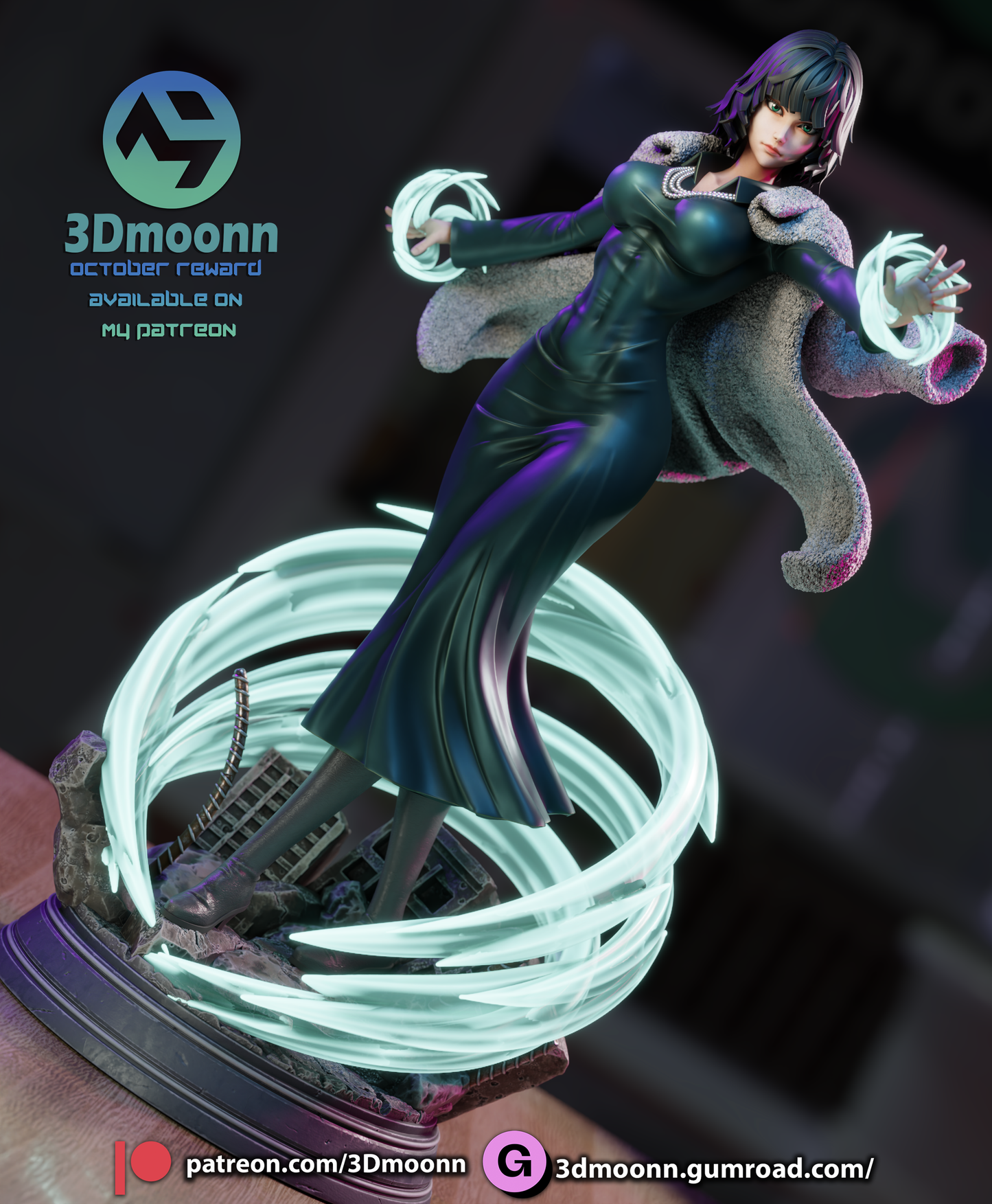 Fubuki (One Punch Man) - 3d Printed 1:6 model kit (Fan Art)