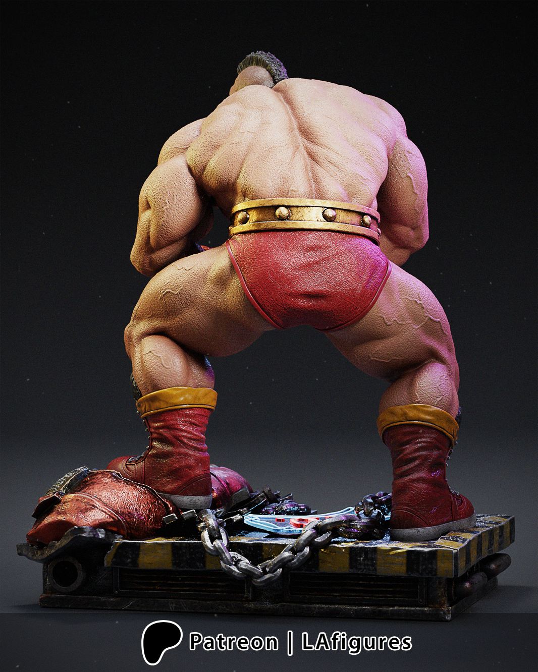 Zangief (Street Fighter) Statue - Fan Art 10 scale 3D Print Kit