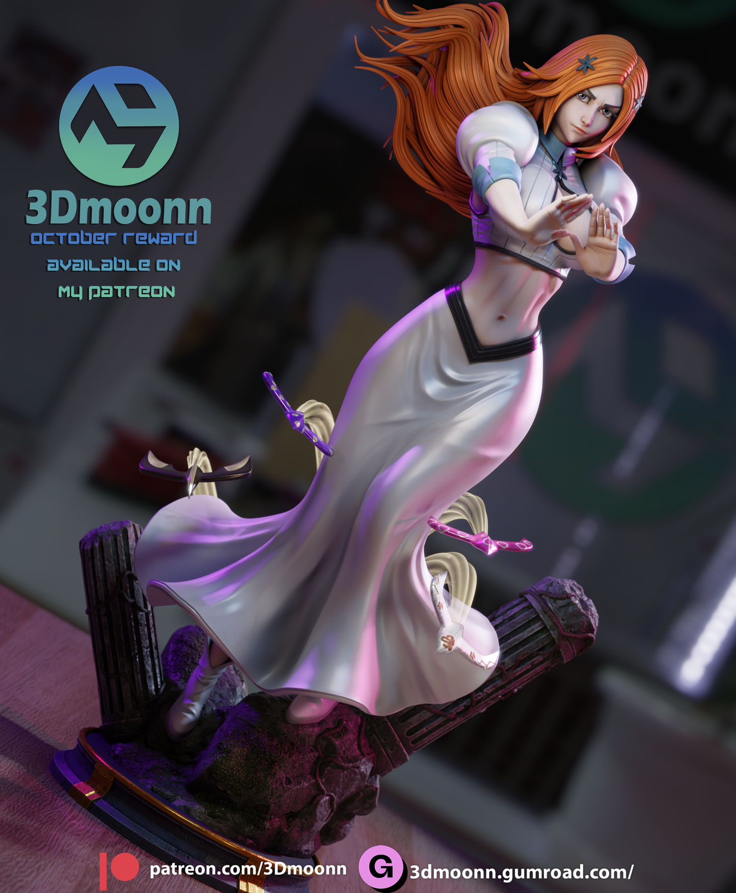 Orihime Inoue (Bleach) - 3d Printed 1:6 model kit