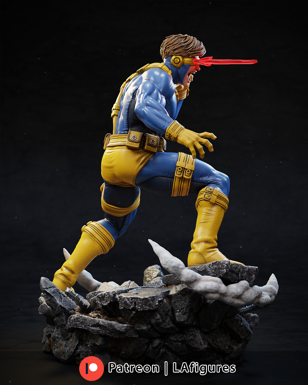 Cyclops (X-Men) Statue - 10 or 12 scale 188mm - 3D Print Fan Art