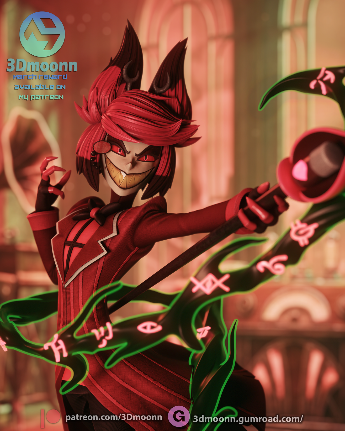 Alastor (Hazbin Hotel) - 1:6 model kit (Fan Art)