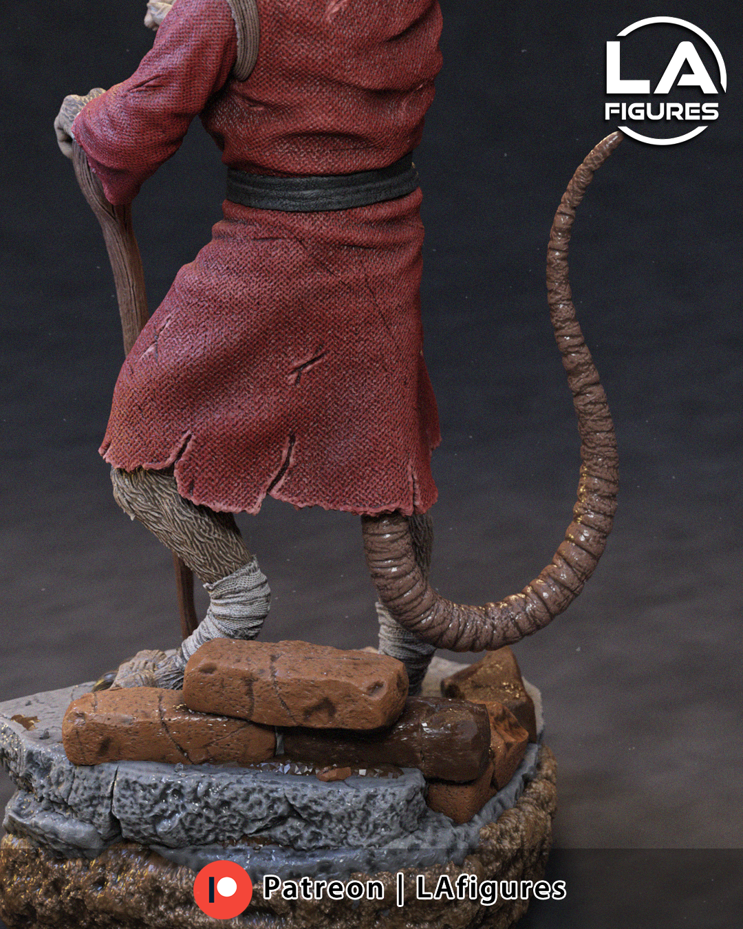 Splinter (TMNT) Statue - Fan Art 10 or 6 Scale - 3D Print Kit