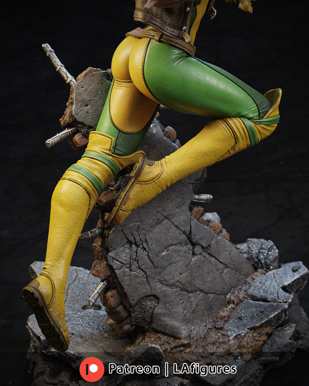 Rogue (X-Men) Statue - Fan Art 10 or 12 scale 213mm - 3D Print