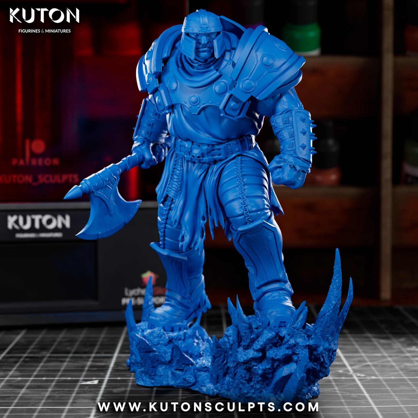 Ram Man - 3D Printed Statue / Bust 10 Scale Model Kit