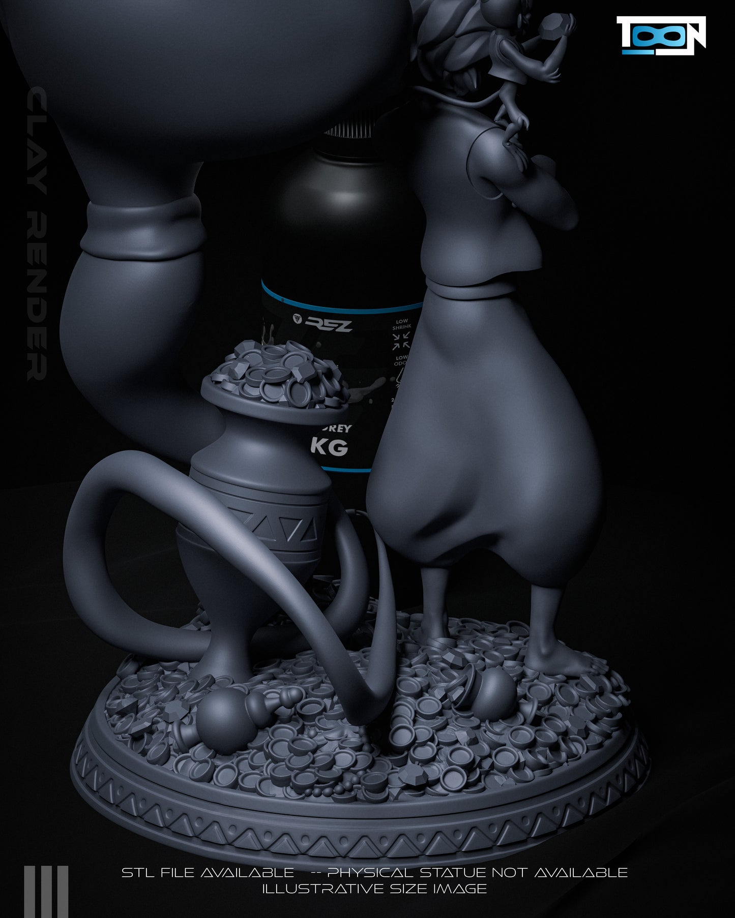 Aladdin & Genie 3D Printed Model Kit - 6 Scale
