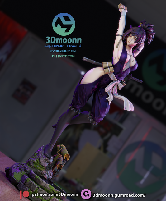 Yuzuriha (Hell's Paradise) - 3d Printed 1:6 model kit