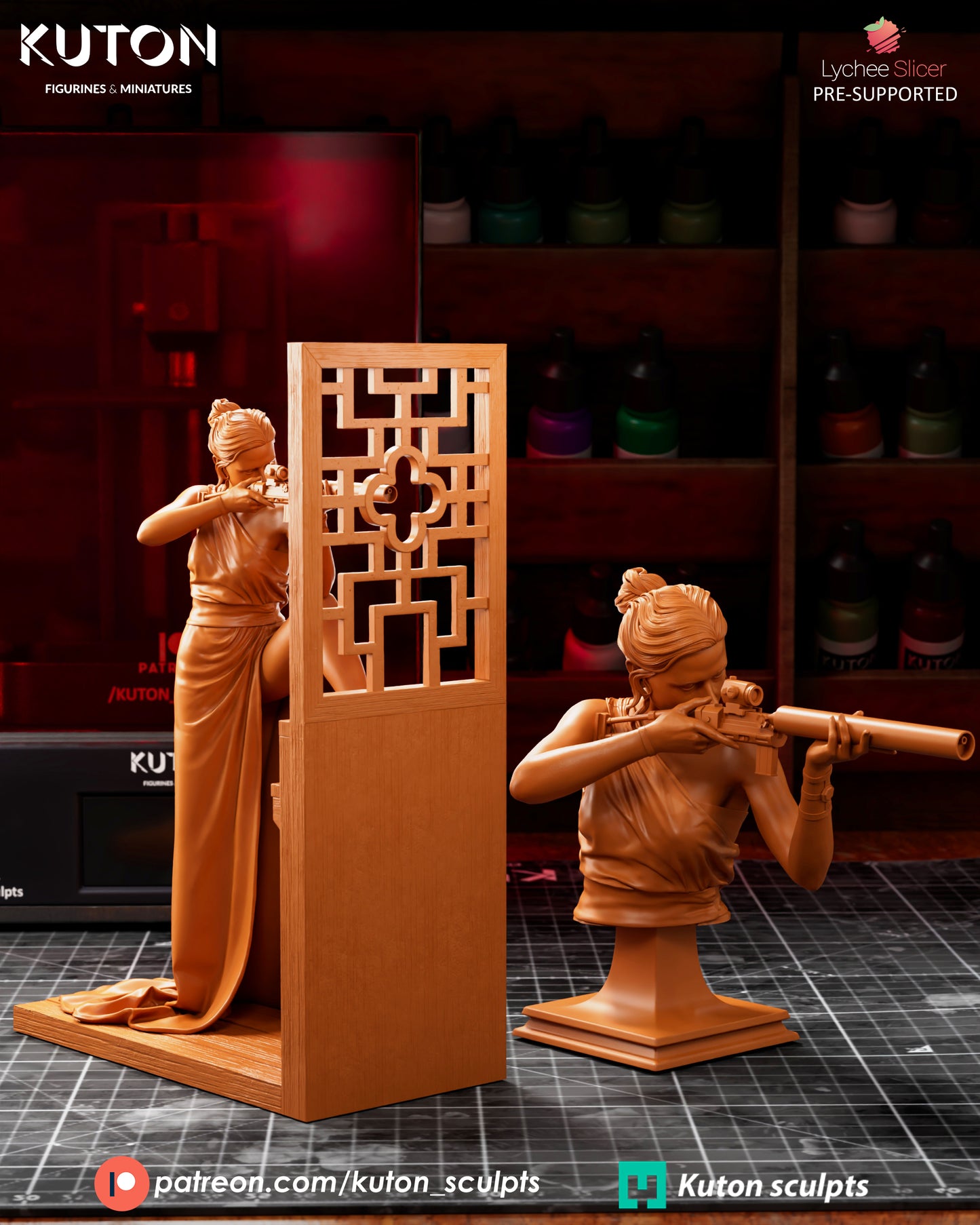 Ilsa Faust (Mission Impossible) -  3D Printed Model Kit - 1:10 Scale