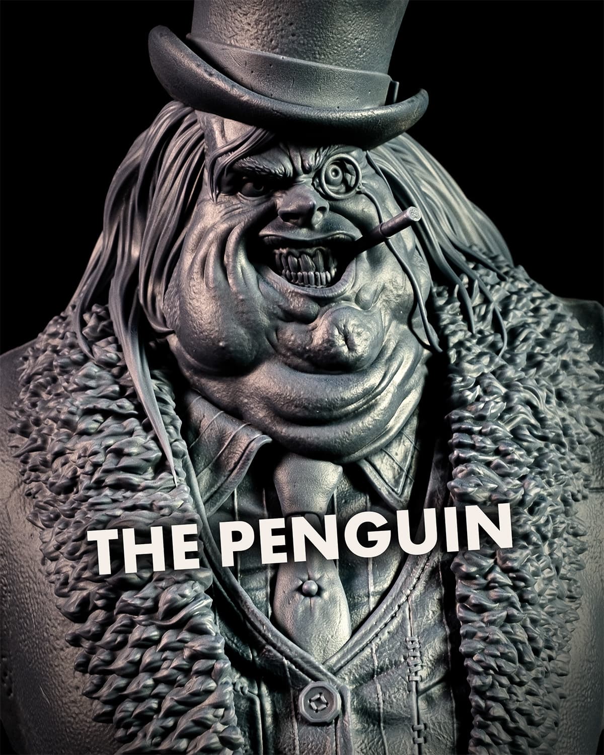 The Penguin Bust - 100 to 200mm 3D Print (Fan Art)