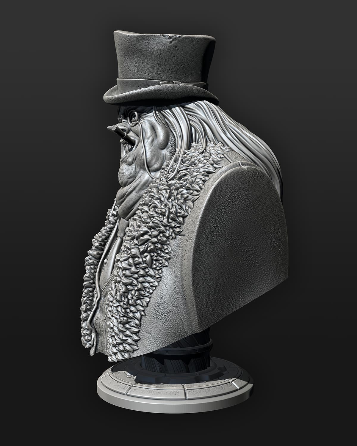 The Penguin Bust - 100 to 200mm 3D Print (Fan Art)