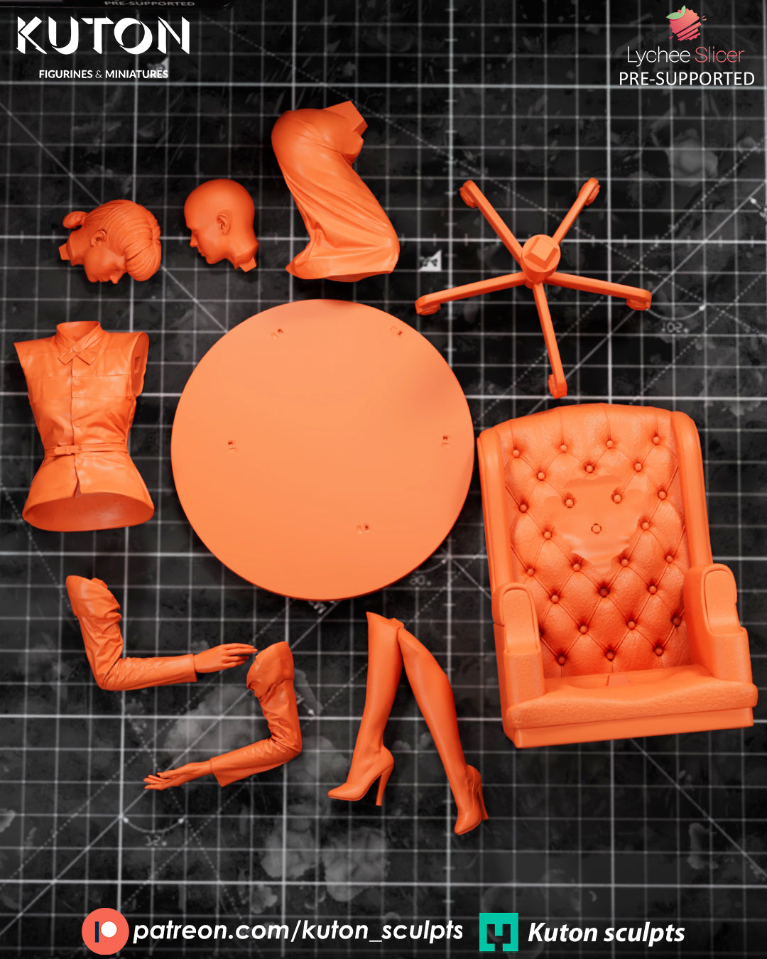 Rachael (Blade Runner) 3D Printed Model Kit - 1:10 Scale