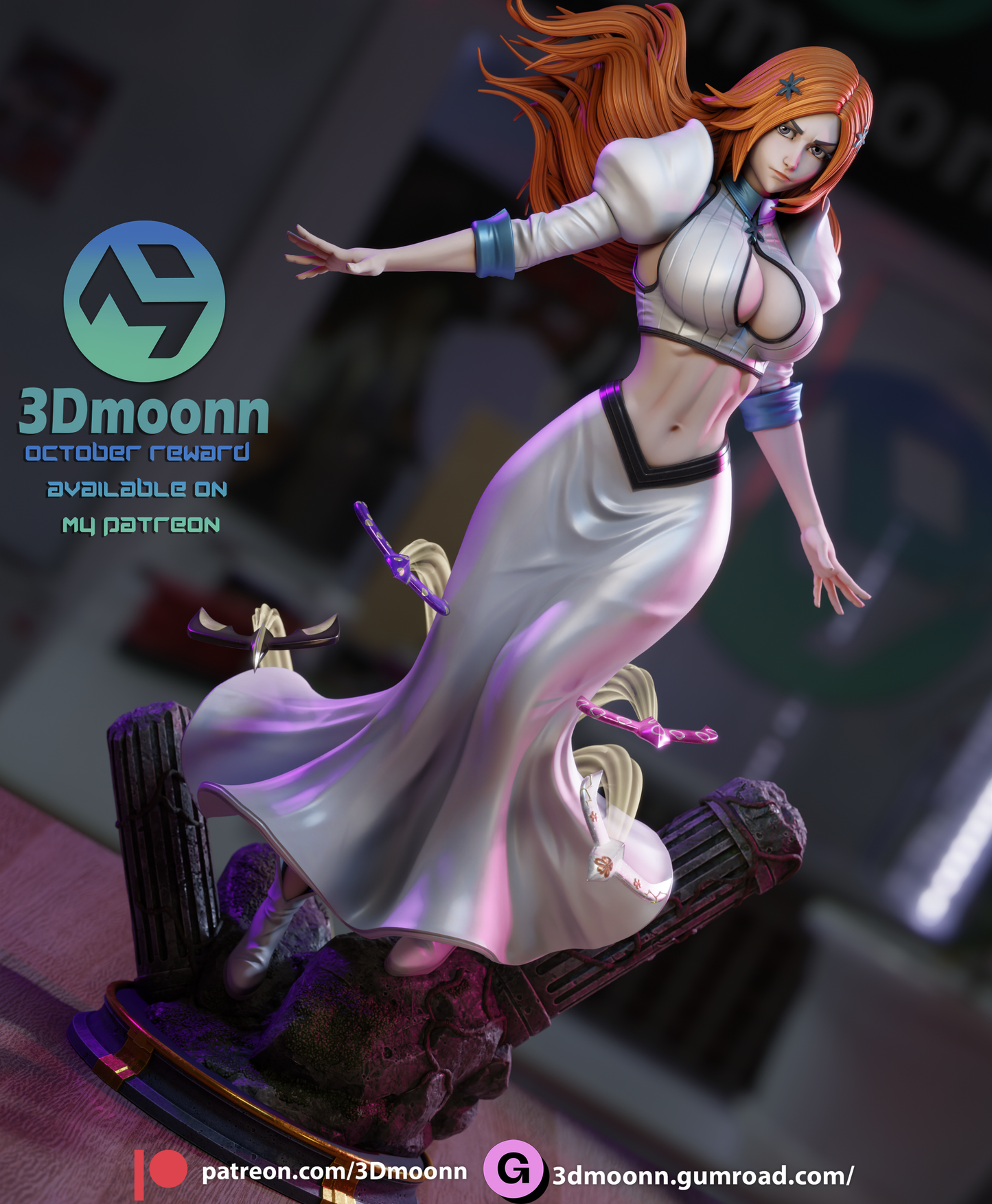 Orihime Inoue (Bleach) - 3d Printed 1:6 model kit