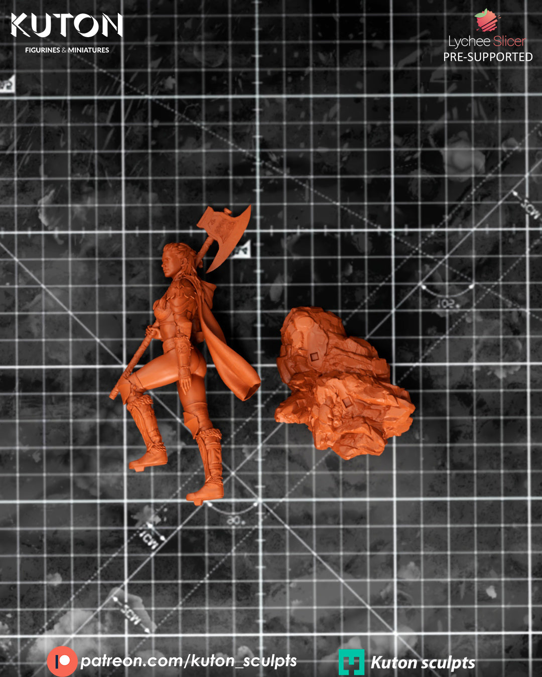 Eydis Thorne -  3D Printed Model Kit - 1:10 Scale