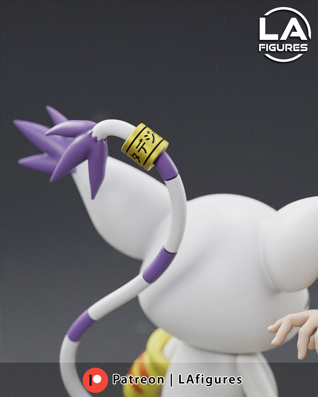 Kari and Tailmon (Digimon) Statue - 142mm - 3D Print Fan Art