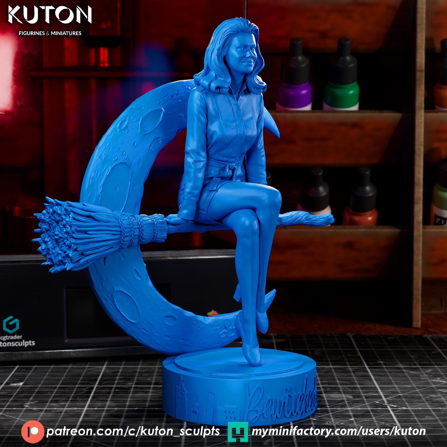 Bewitched- 3d Printed Model kit - Statue and Bust