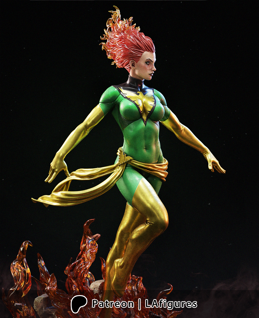 Phoenix (X-Men) Statue - Fan Art - Various scales - 3D Print Kit