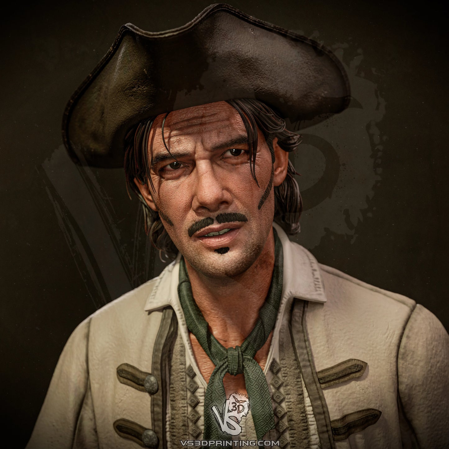 Jack Rackham (Black Sails) - 3D Model Kit - 1:10 Scale