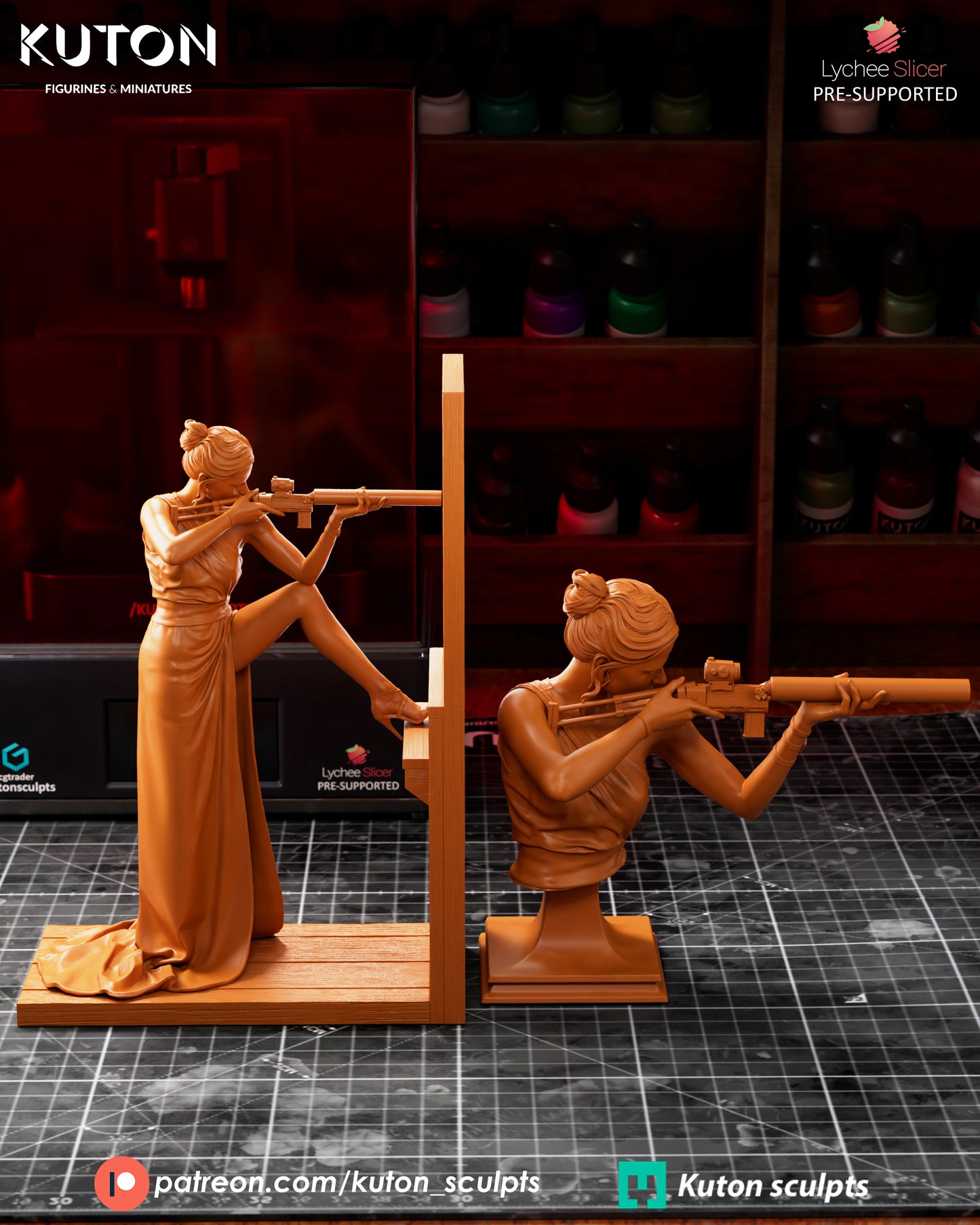 Ilsa Faust (Mission Impossible) -  3D Printed Model Kit - 1:10 Scale