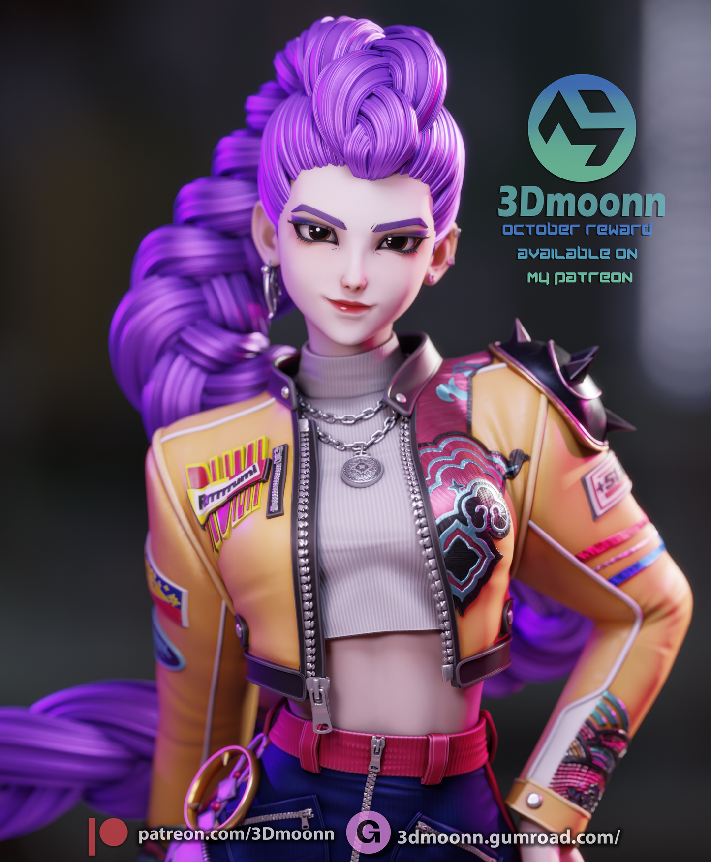 Rumi (K-Pop Demon Hunters) - 3d Printed 1:6 model kit (Fan Art)