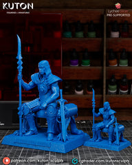 Conan the Destroyer 3D Printed Model - Unpainted and Unassembled