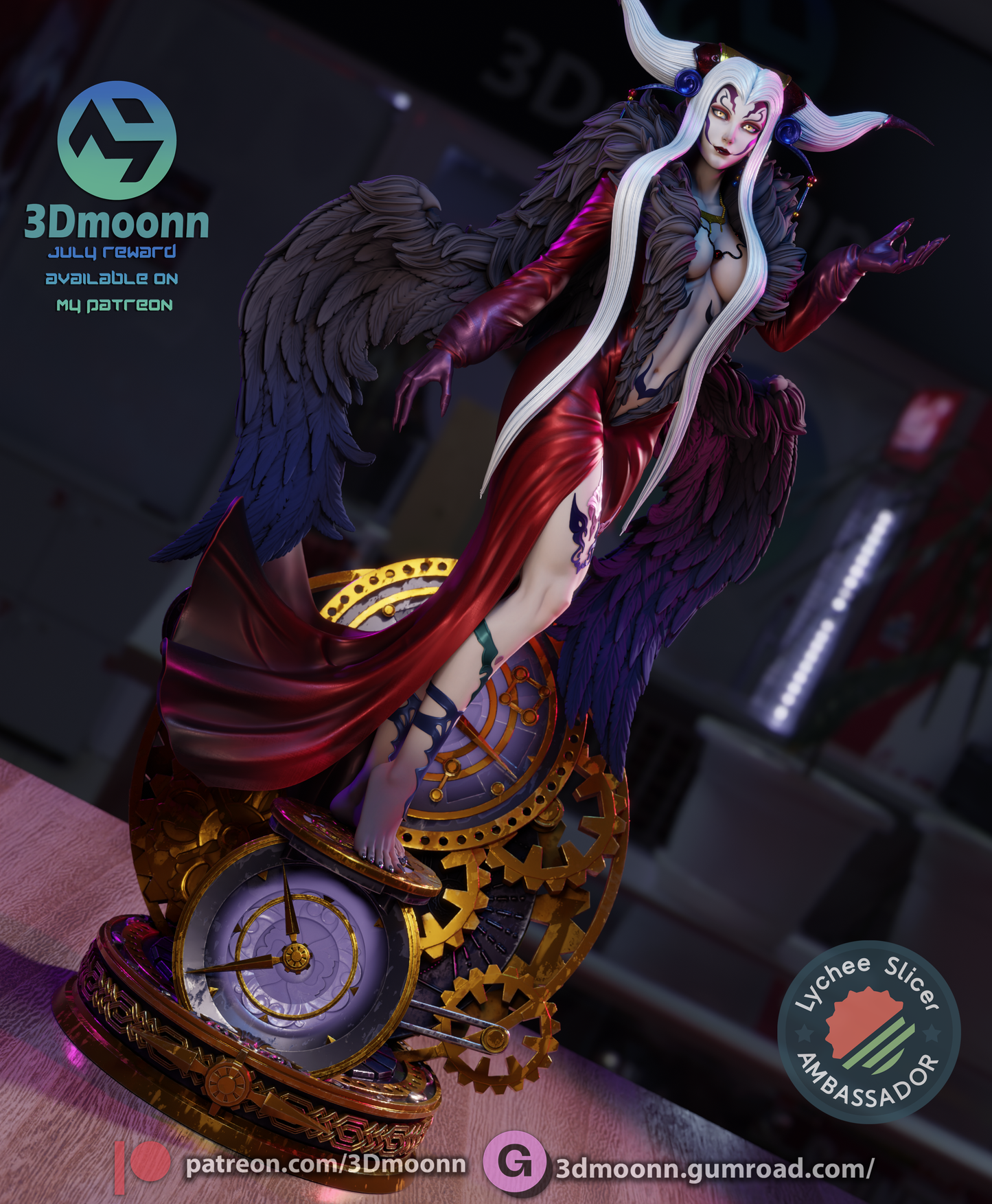 Ultimecia (Final Fantasy) - 3d Printed 1:6 model kit (Fan Art)