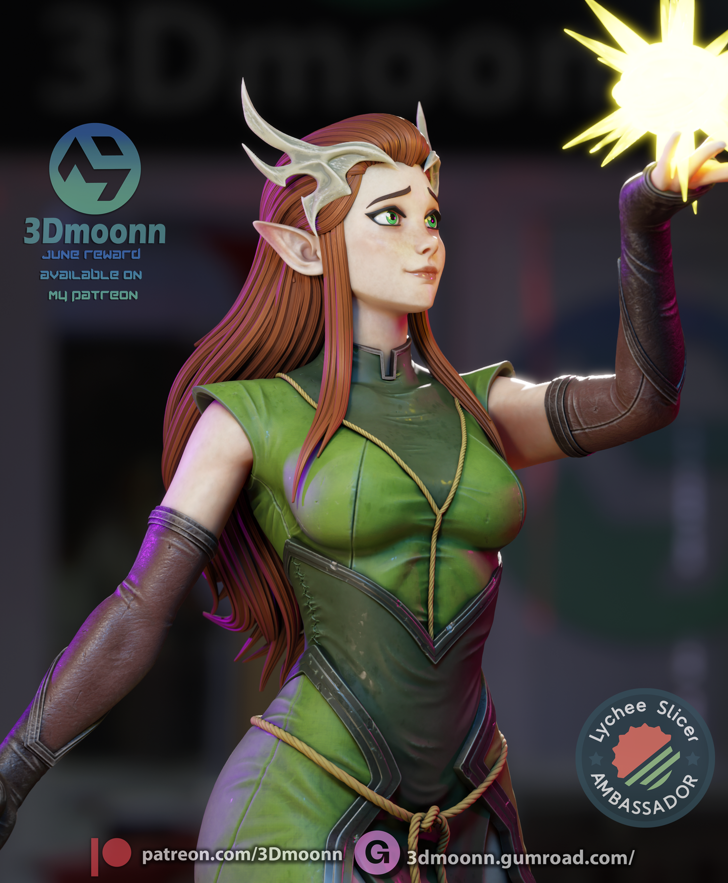 Kayleth (Vox Machina) - 3d Printed 1:6 model kit (Fan Art)