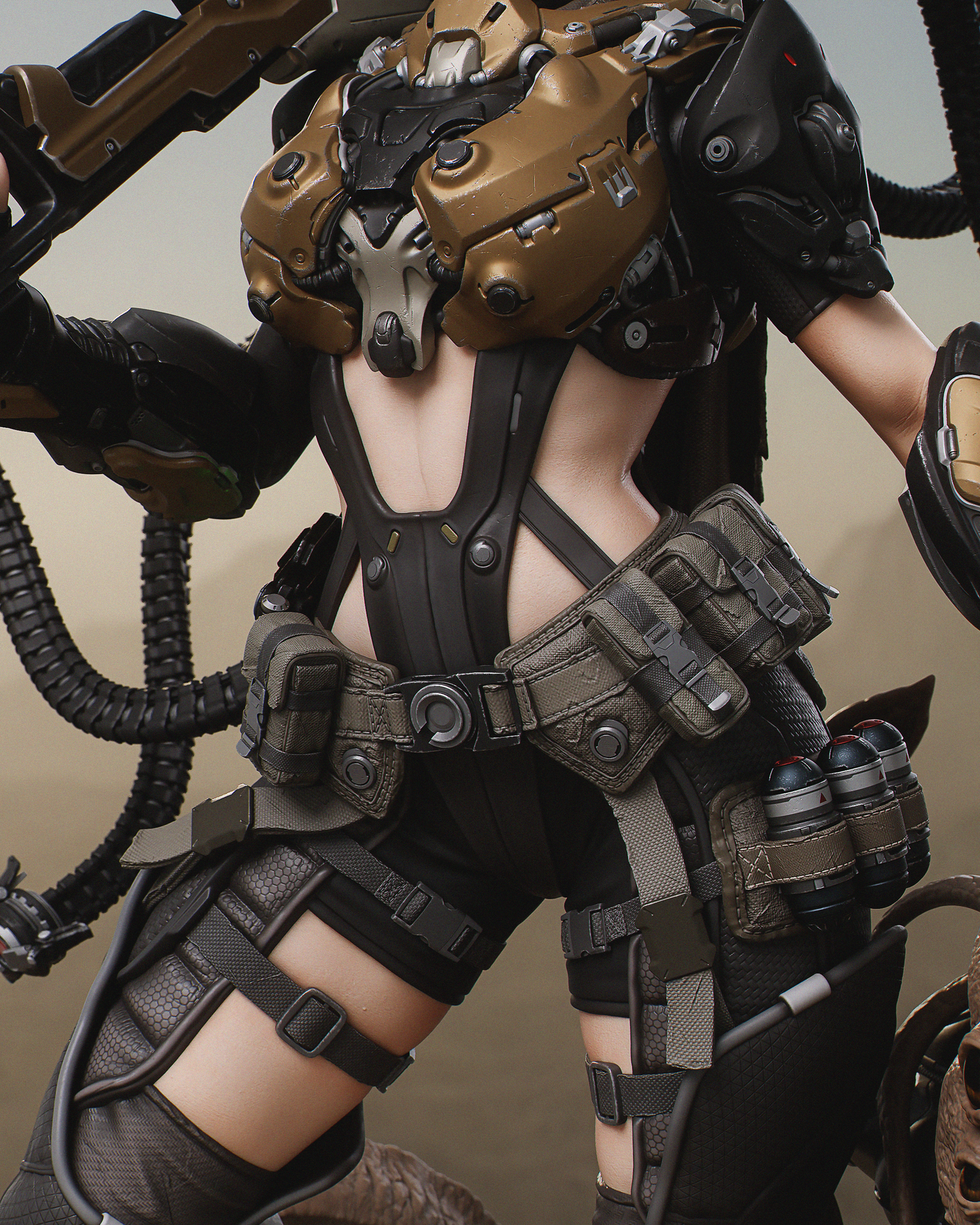 Kyla (Red Sands) - 3D Printed Model Kit - 1:6 scale (Fan Art)