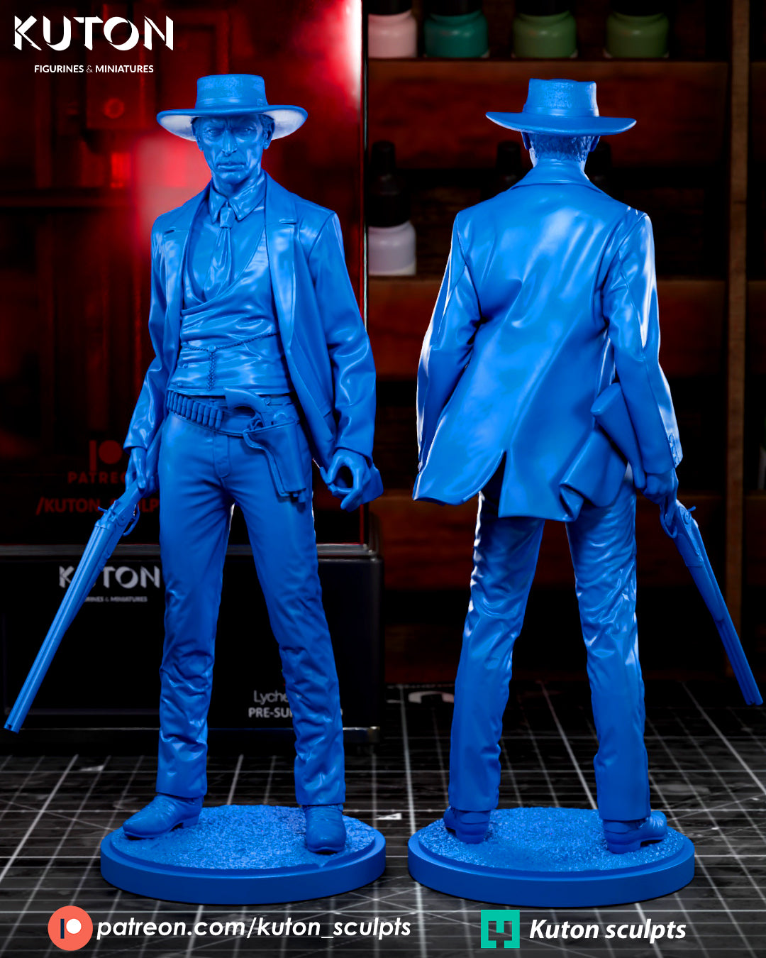 Colonel Mortimer (For a Few Dollars More) - 3D Printed Model Kit - Fan Art