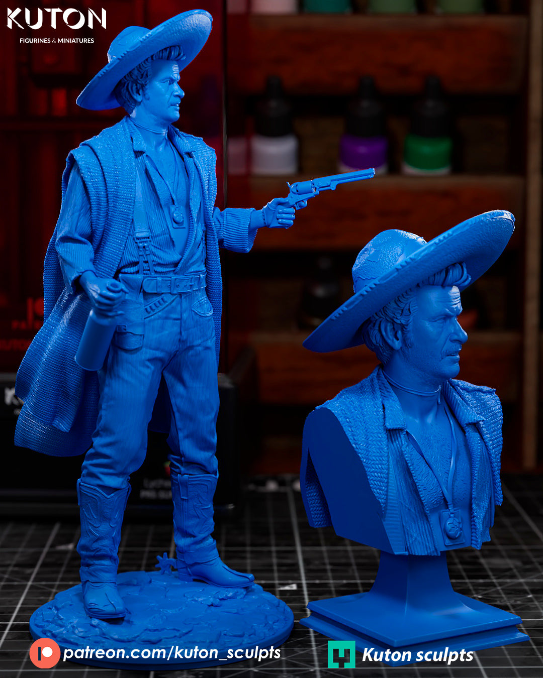 The Ugly Tuco Ramirez - The Good The Bad and The Ugly - 3D Printed Model Kit