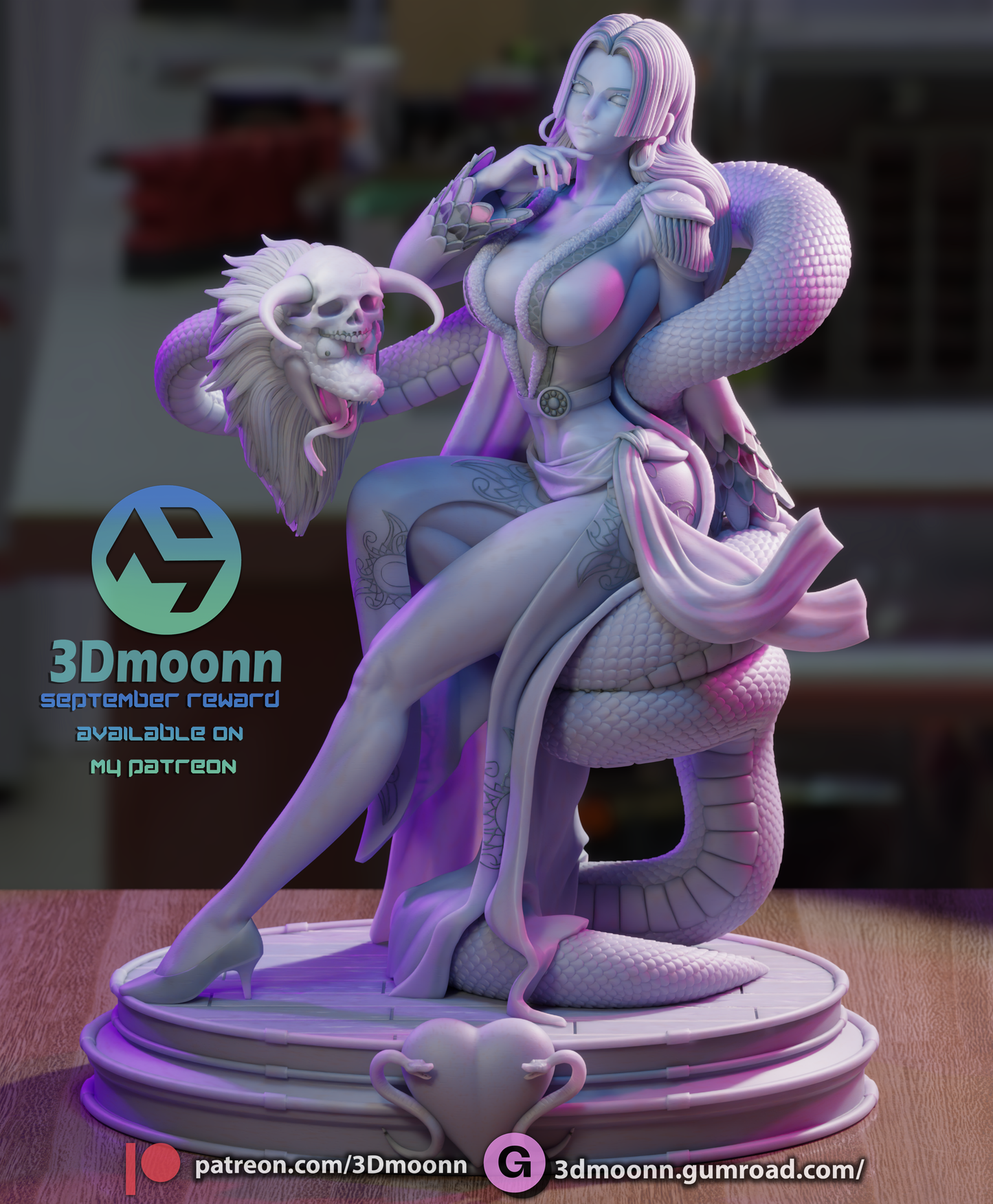Boa Hancock (One Piece)- 3d Printed 1:6 model kit