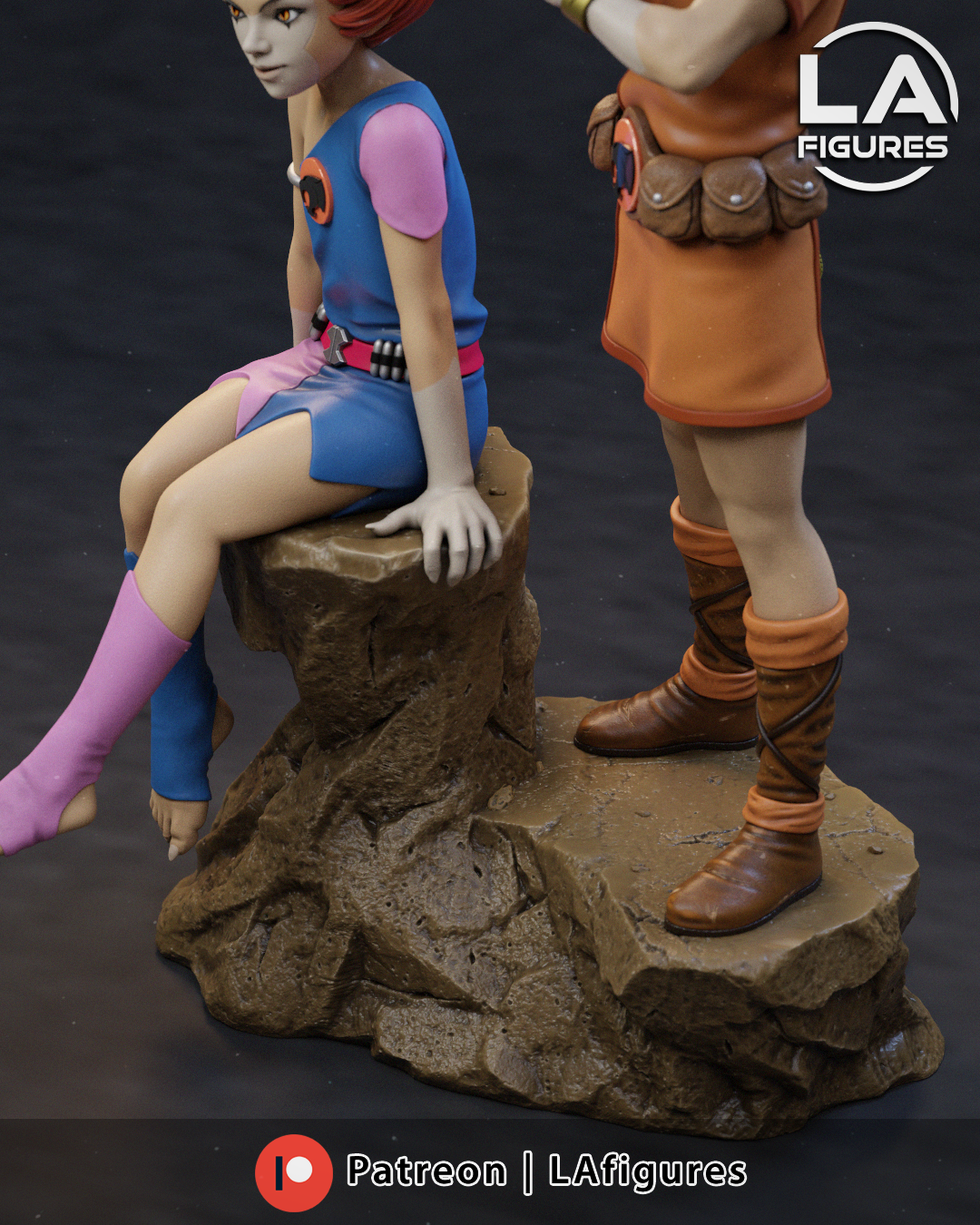 Willy Kit & Willy Kat (Thundercats) Statue - 3D Print Fan Art