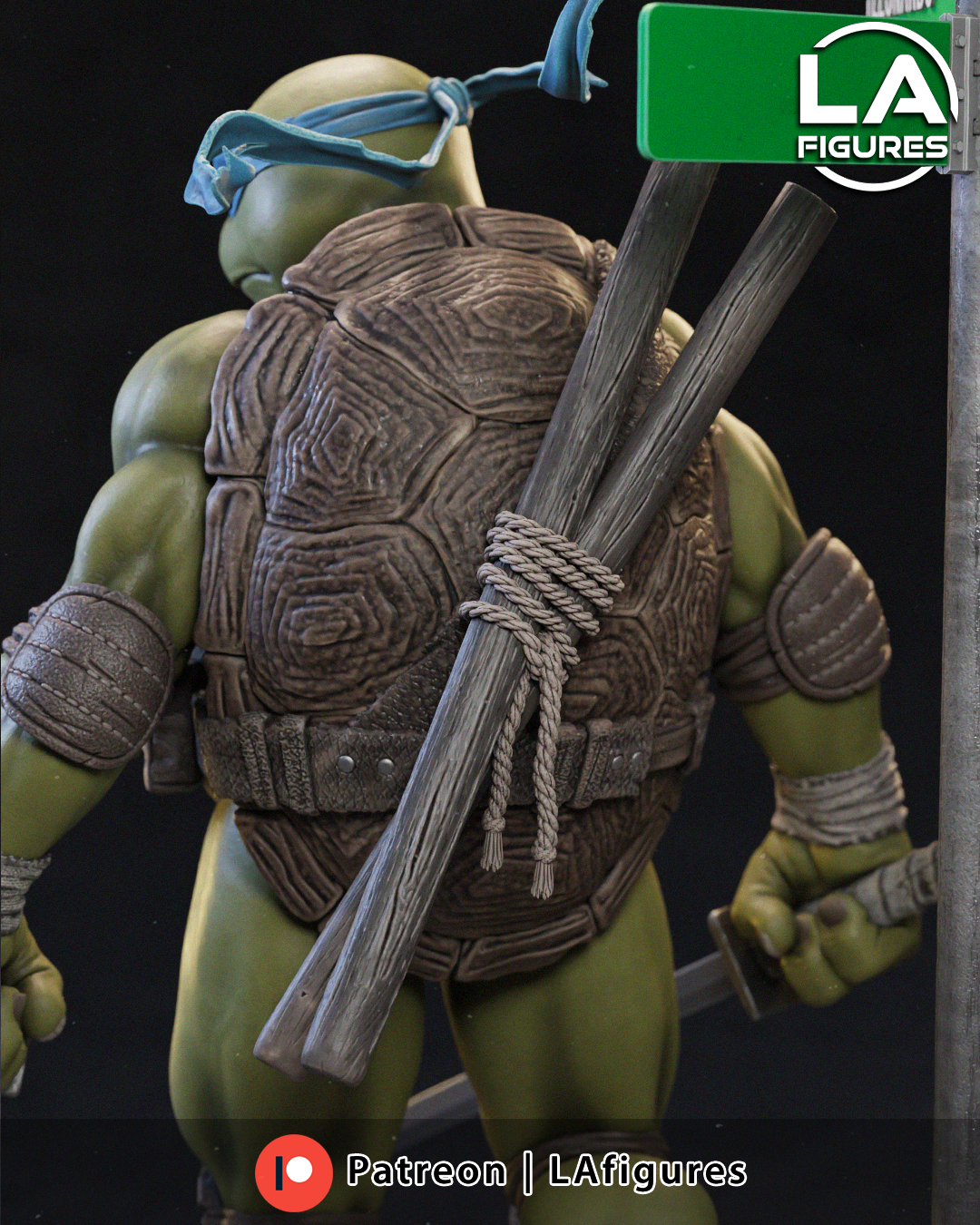 Leonardo (TMNT) Statue - Fan Art 10 Scale (210mm) 3D Print Kit