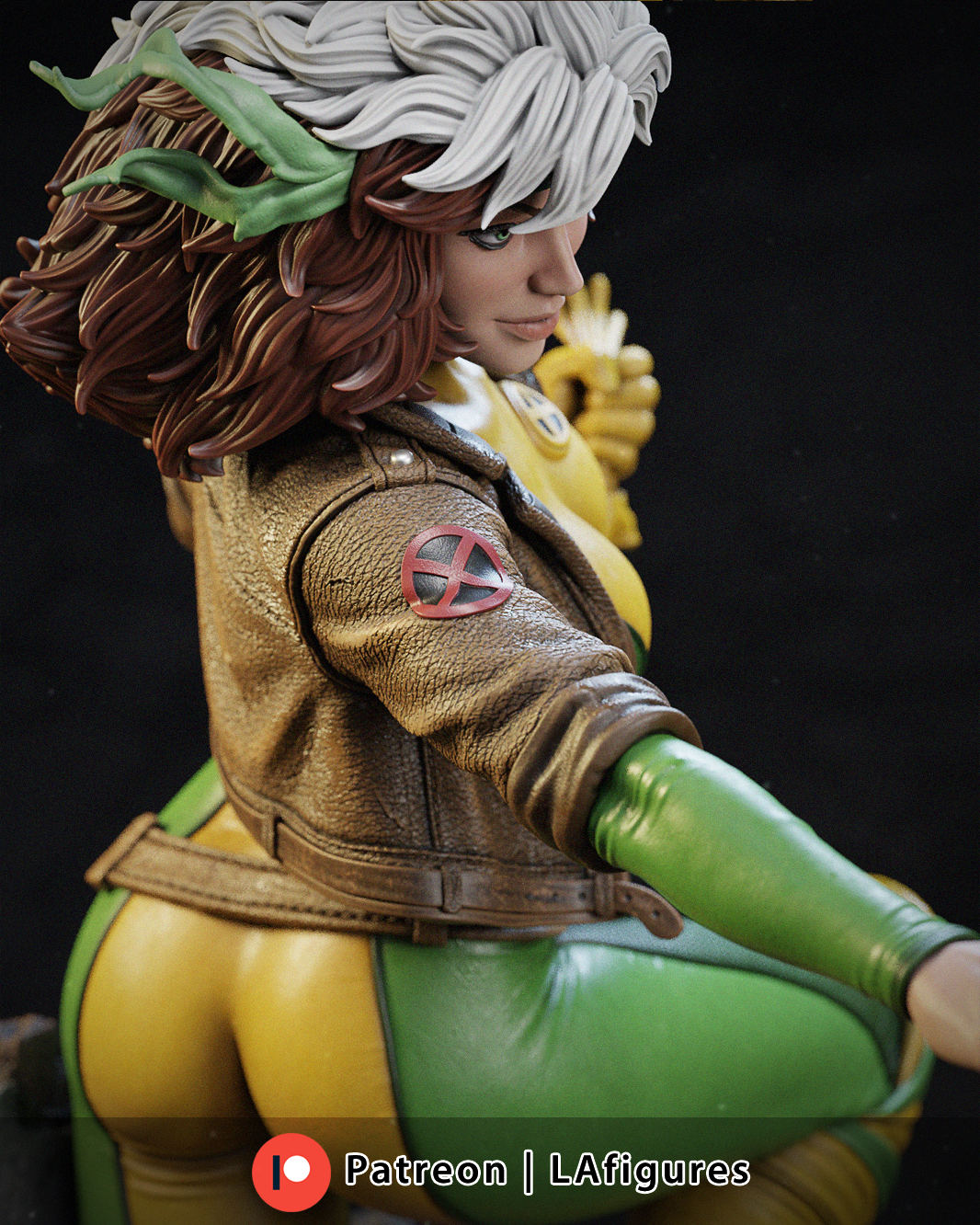 Rogue (X-Men) Statue - Fan Art 10 or 12 scale 213mm - 3D Print