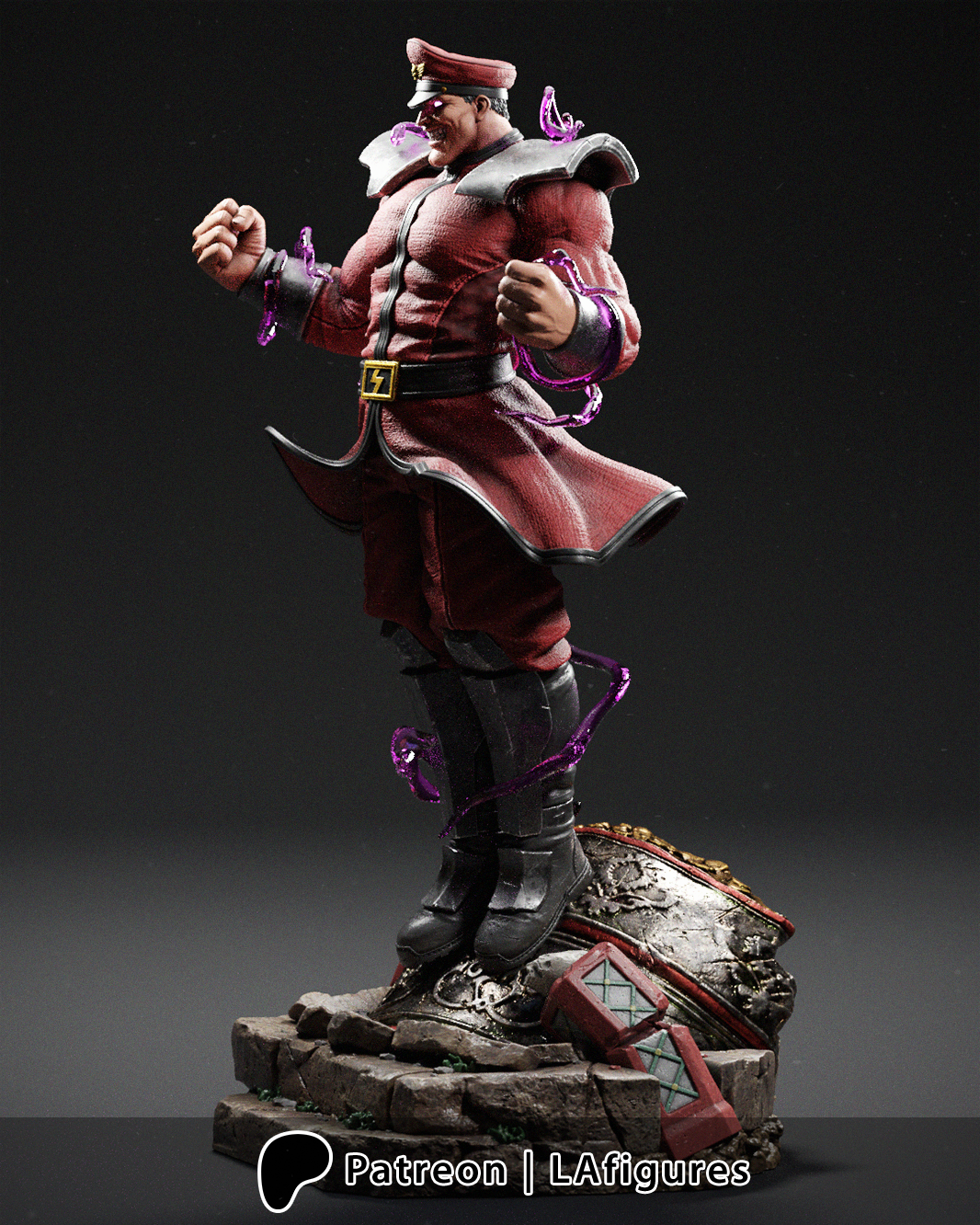 M. Bison (Street Fighter) Statue - Fan Art 10 scale 3D Print Kit