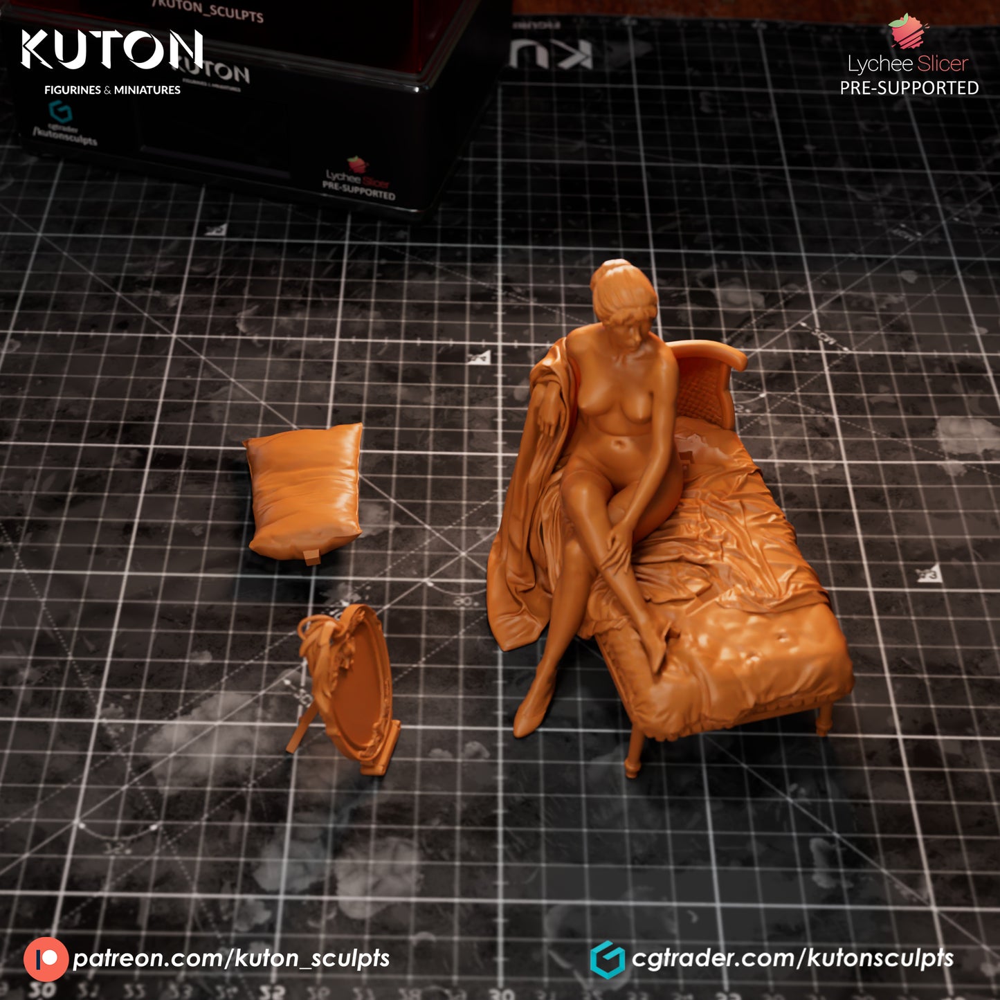 La Toilette par lampe - 3D Printed Model Kit