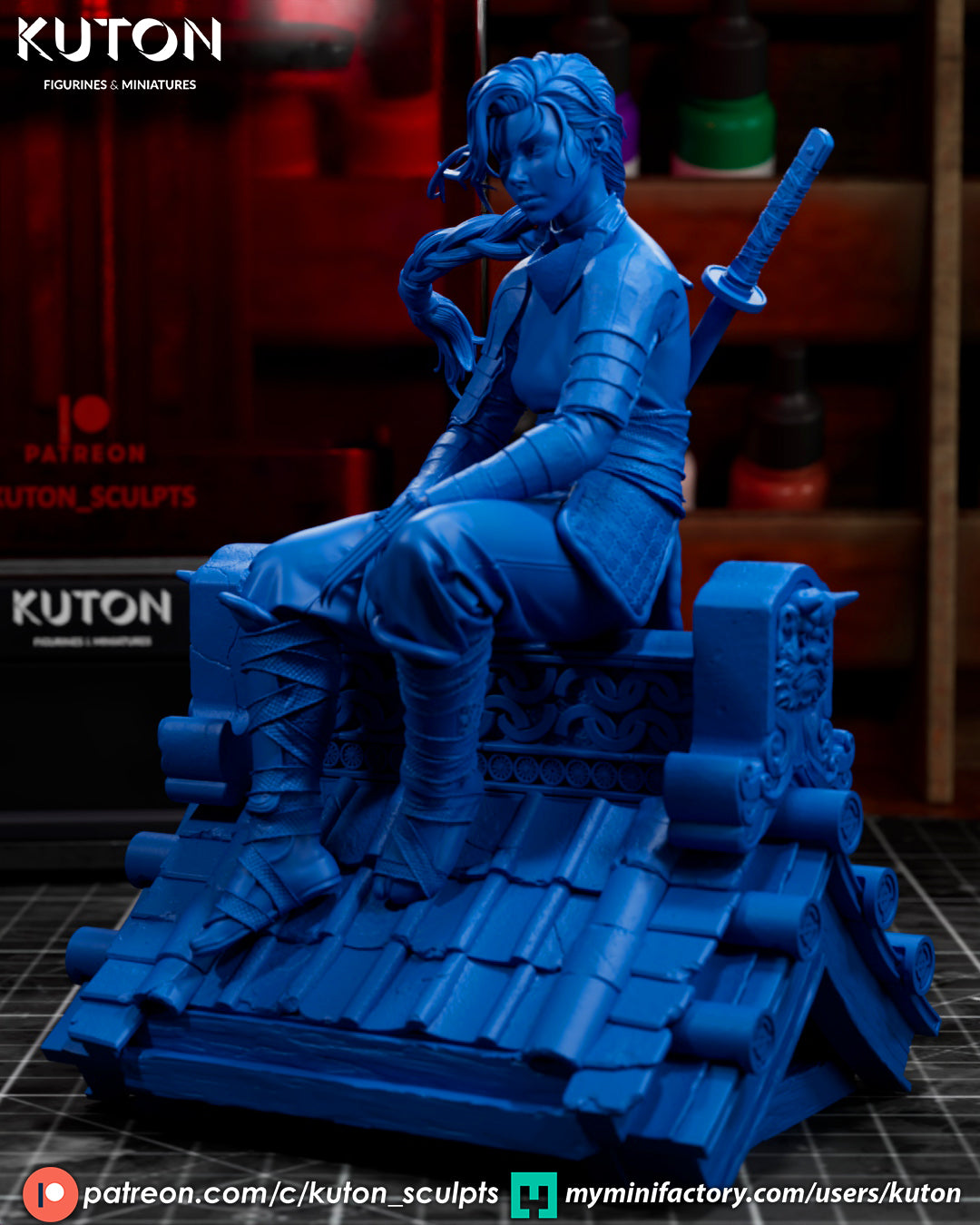 Shiori (Kuton Original) - 3D Printed Model Kit - 1:10 Scale