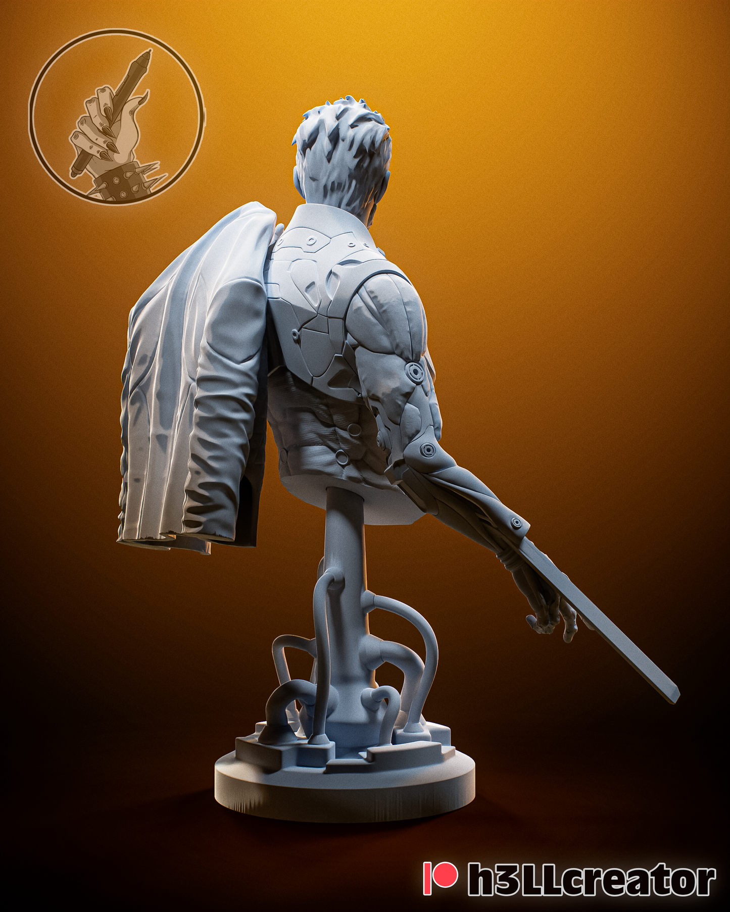 Adam Jenson -3D Printed Statue Model Kit