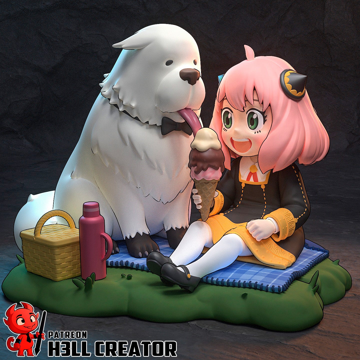 Anya (Spy X Family) - 3D Printed Model Kit