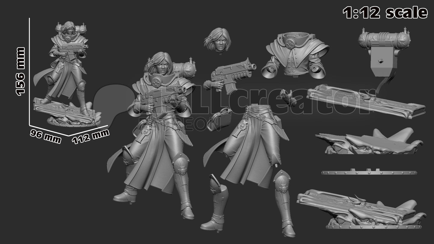 Argenta - 3D Model Statue / Bust 12 Scale