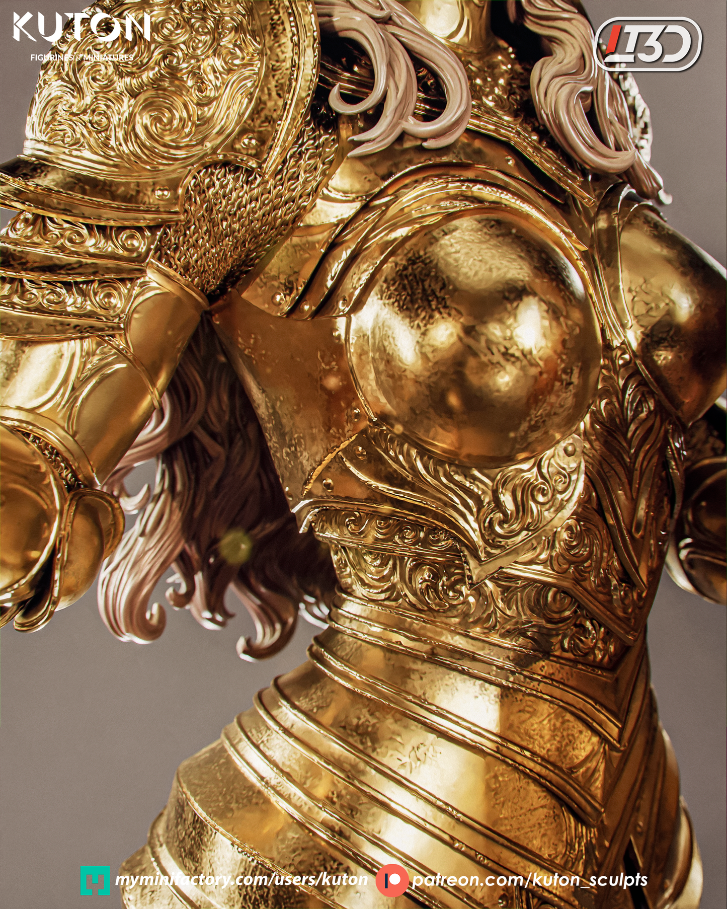 Aurelia 3D printed Model Kit - 10 Scale Statue
