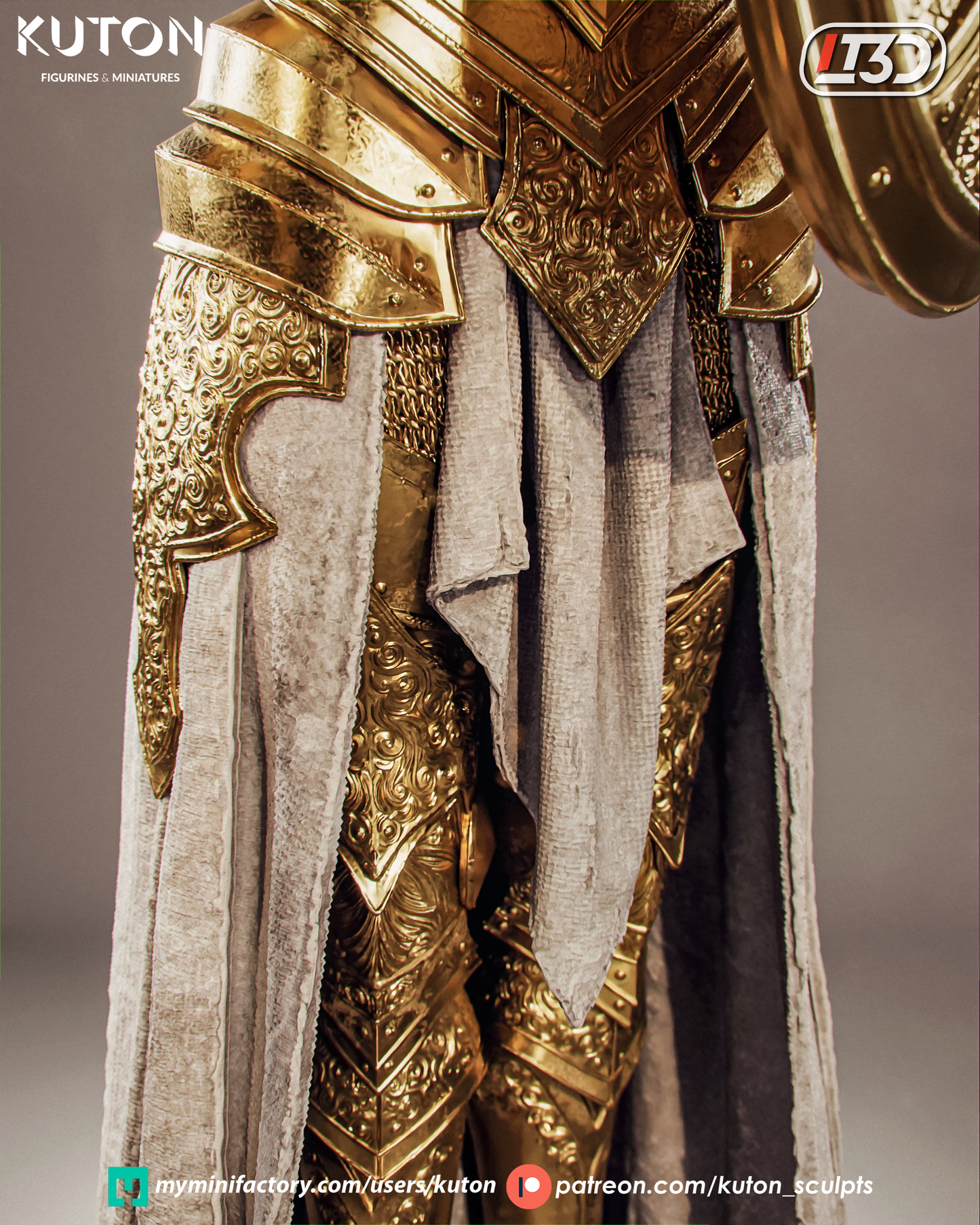 Aurelia 3D printed Model Kit - 10 Scale Statue