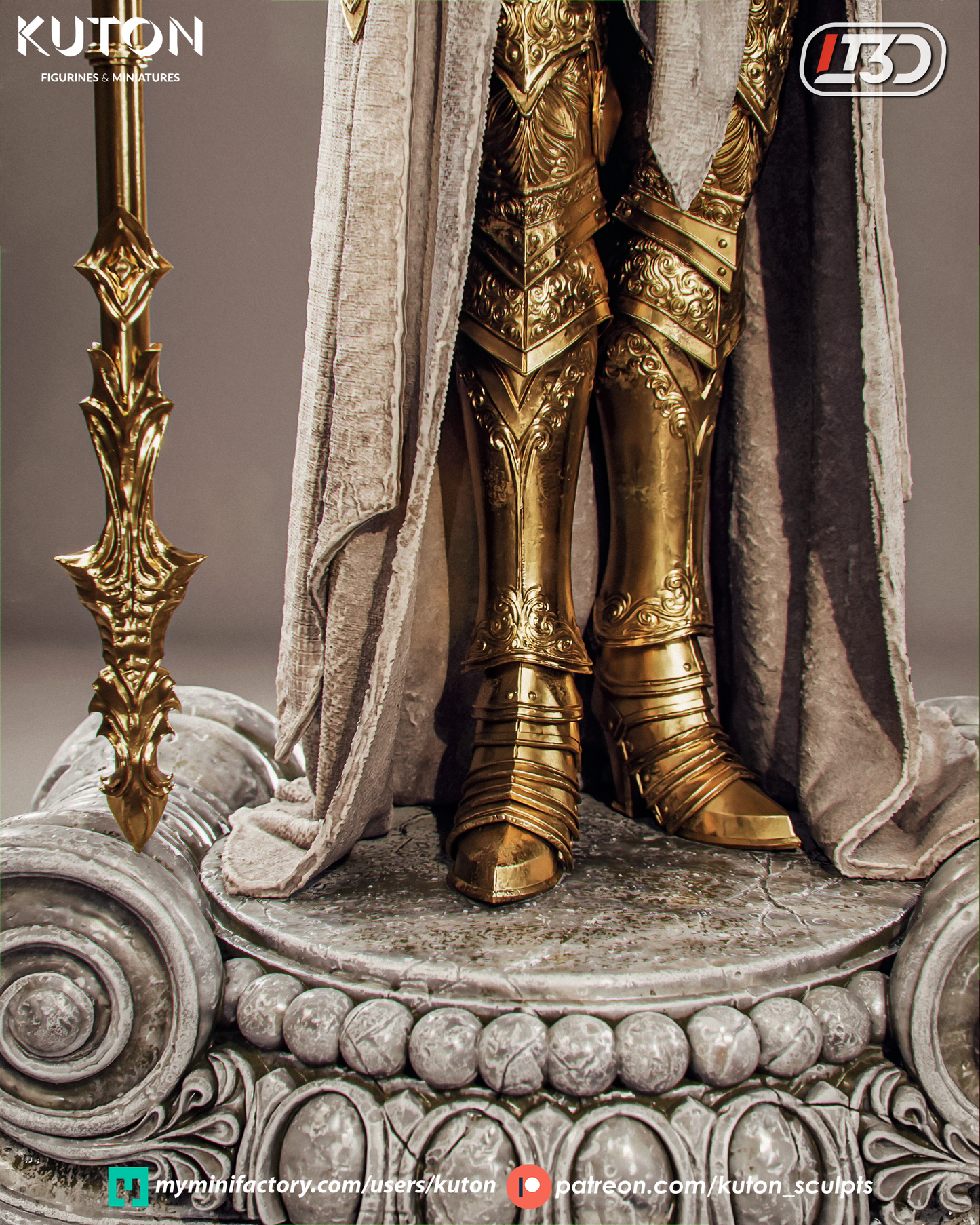 Aurelia 3D printed Model Kit - 10 Scale Statue