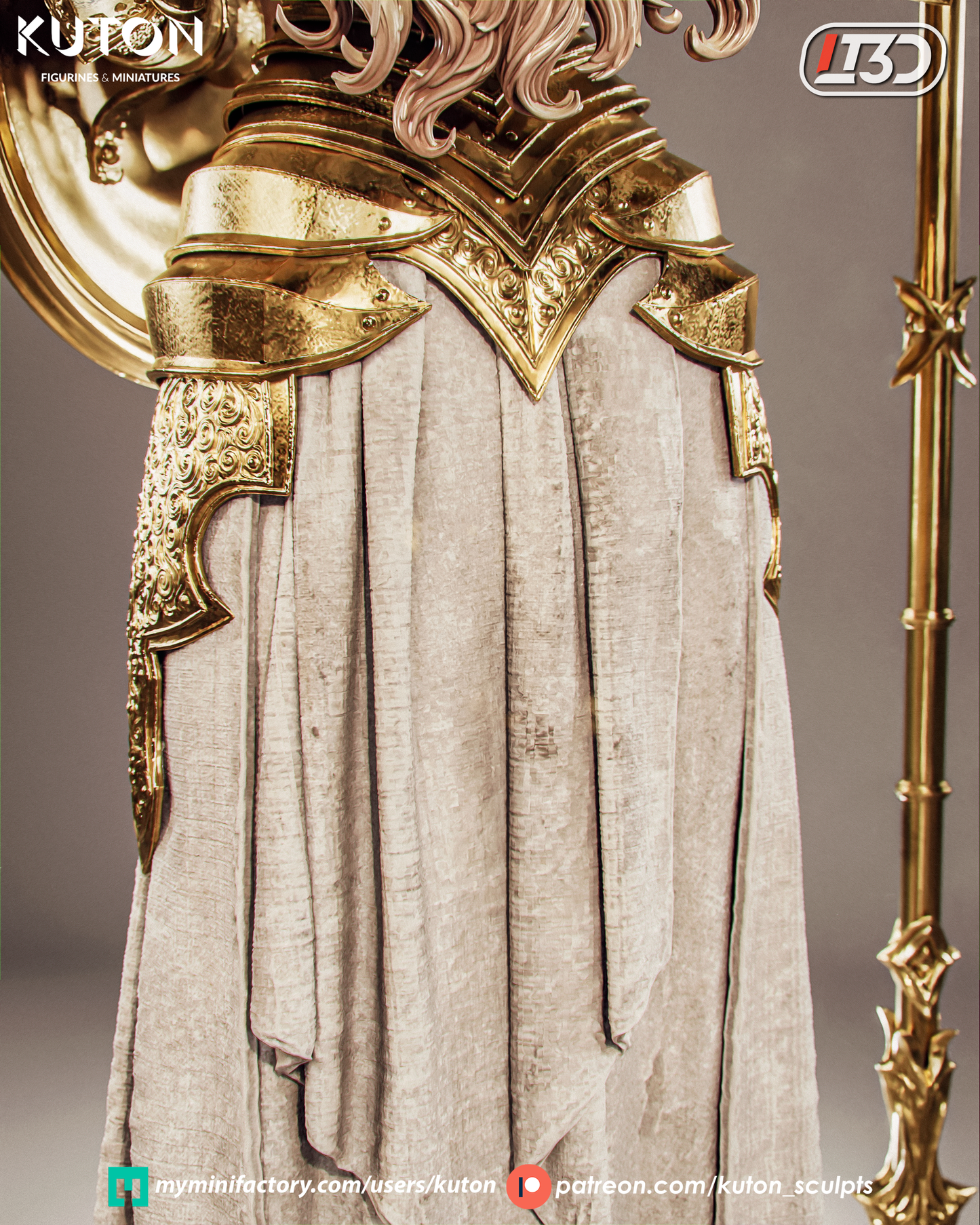 Aurelia 3D printed Model Kit - 10 Scale Statue